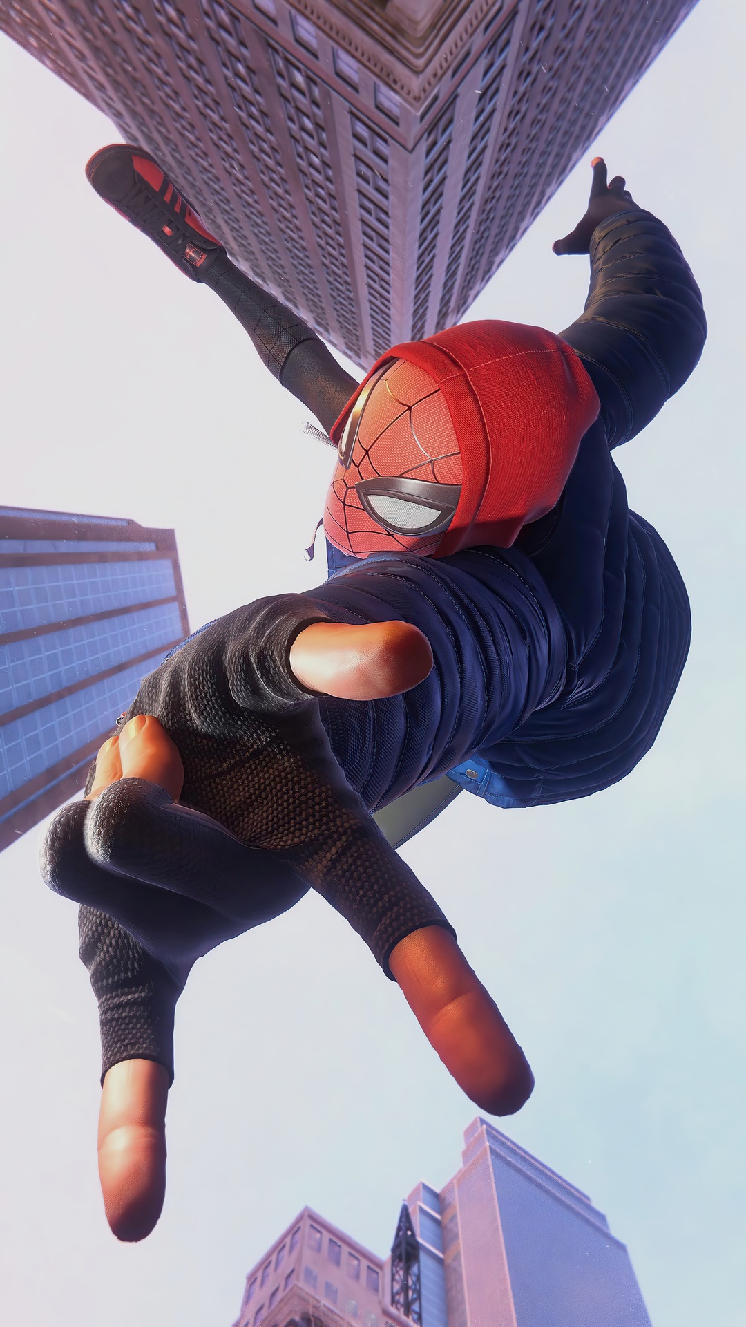 Spider-Man from Marvel's Spider-Man: Miles Morales HD Phone Wallpaper