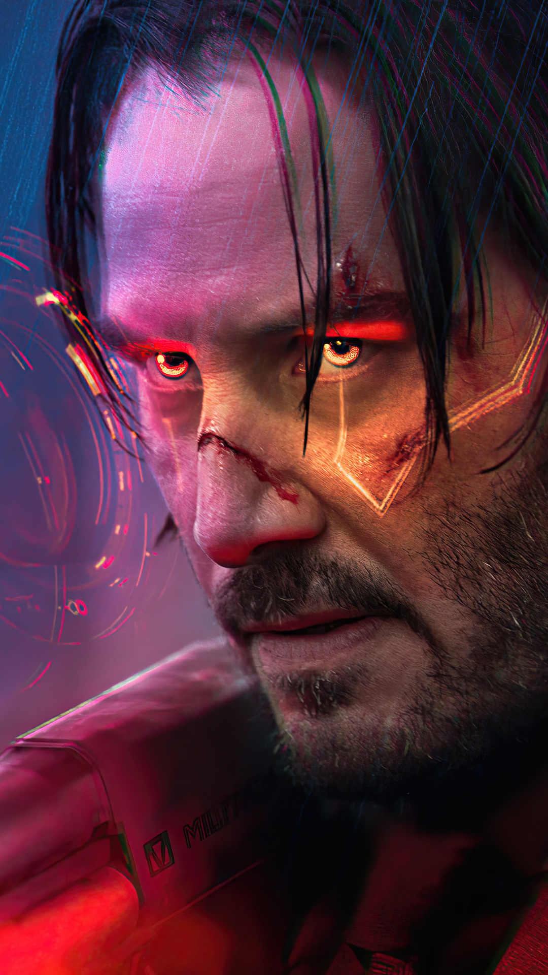 John Wick from Cyberpunk 2077 HD Phone Wallpaper