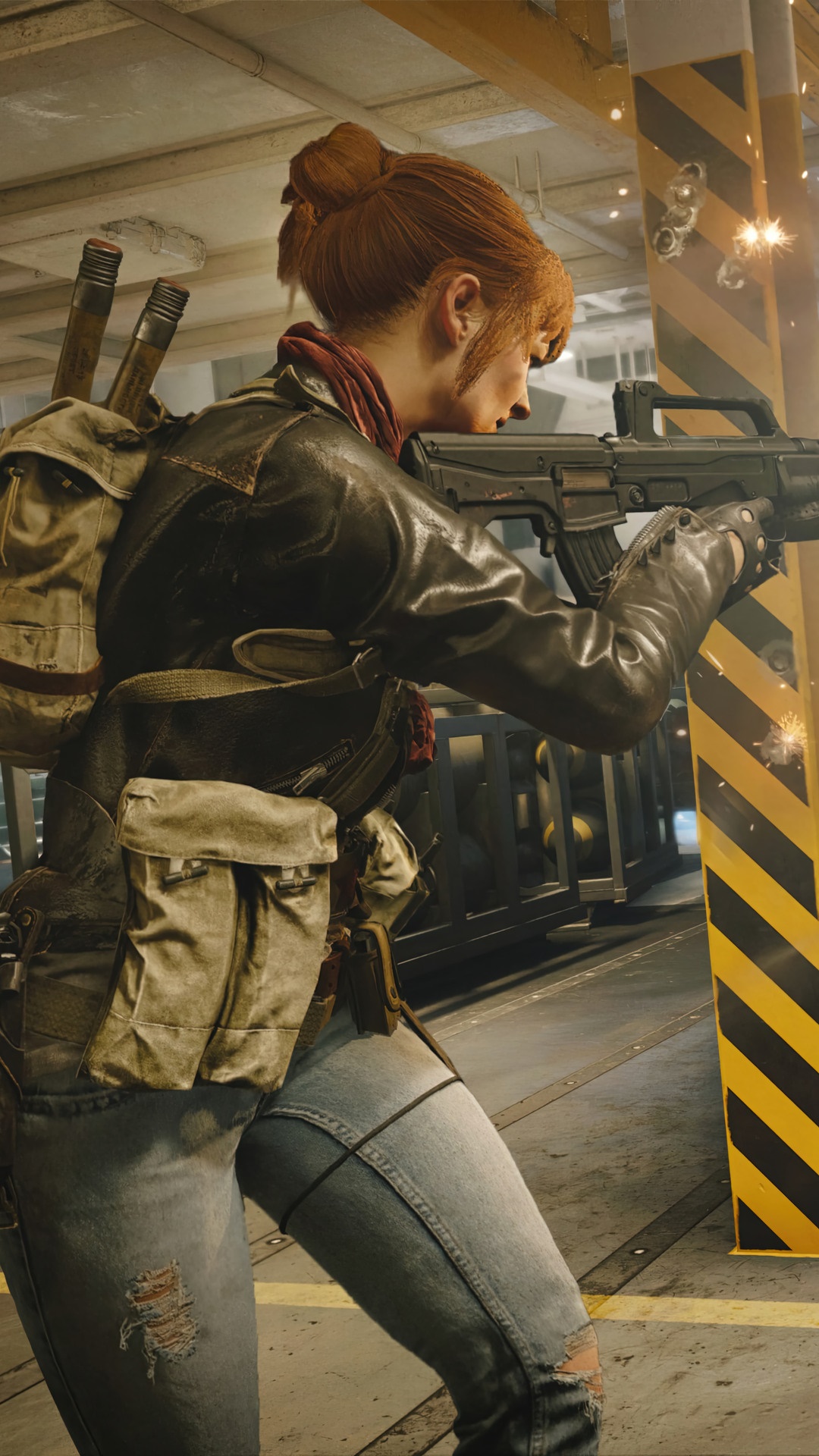 Call of Duty Black Ops Cold War character with rifle HD Phone Wallpaper