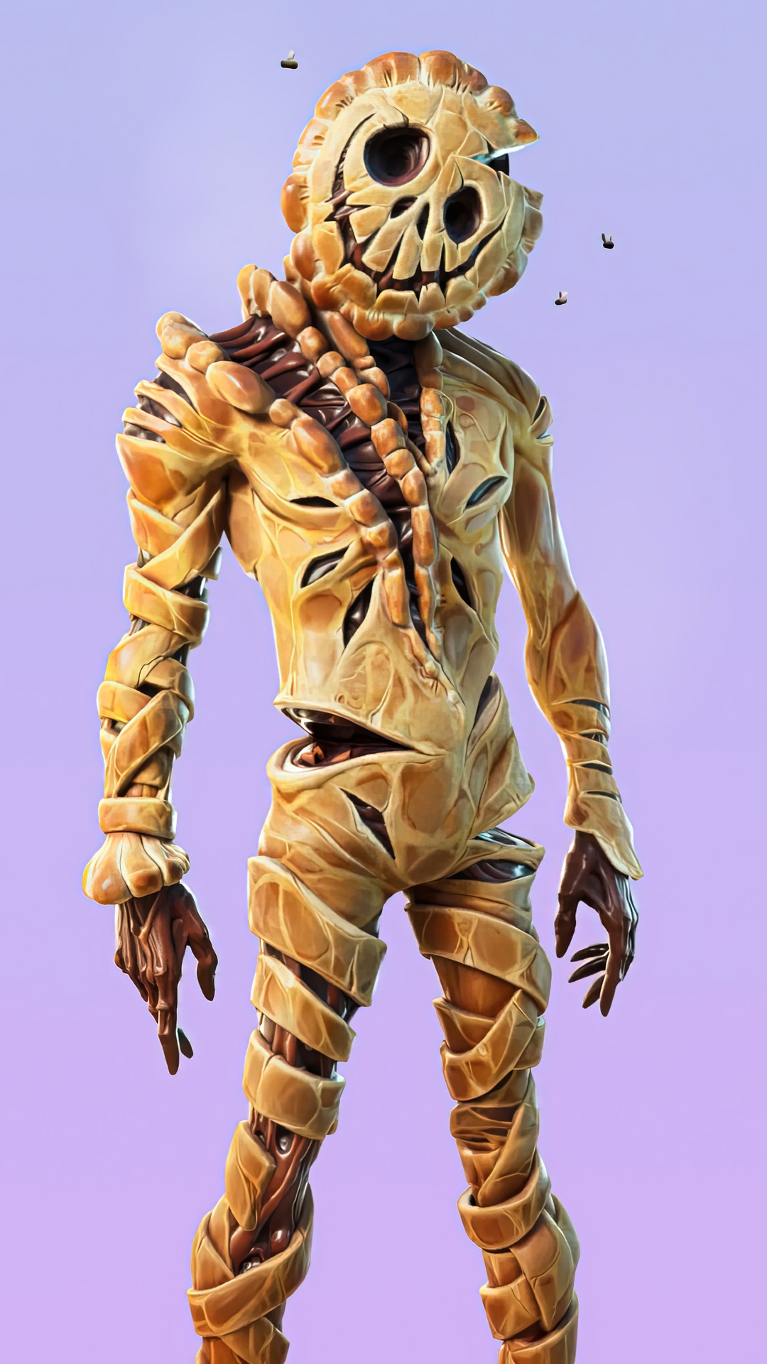 Fortnite Scarecrow skin with pie head HD Phone Wallpaper
