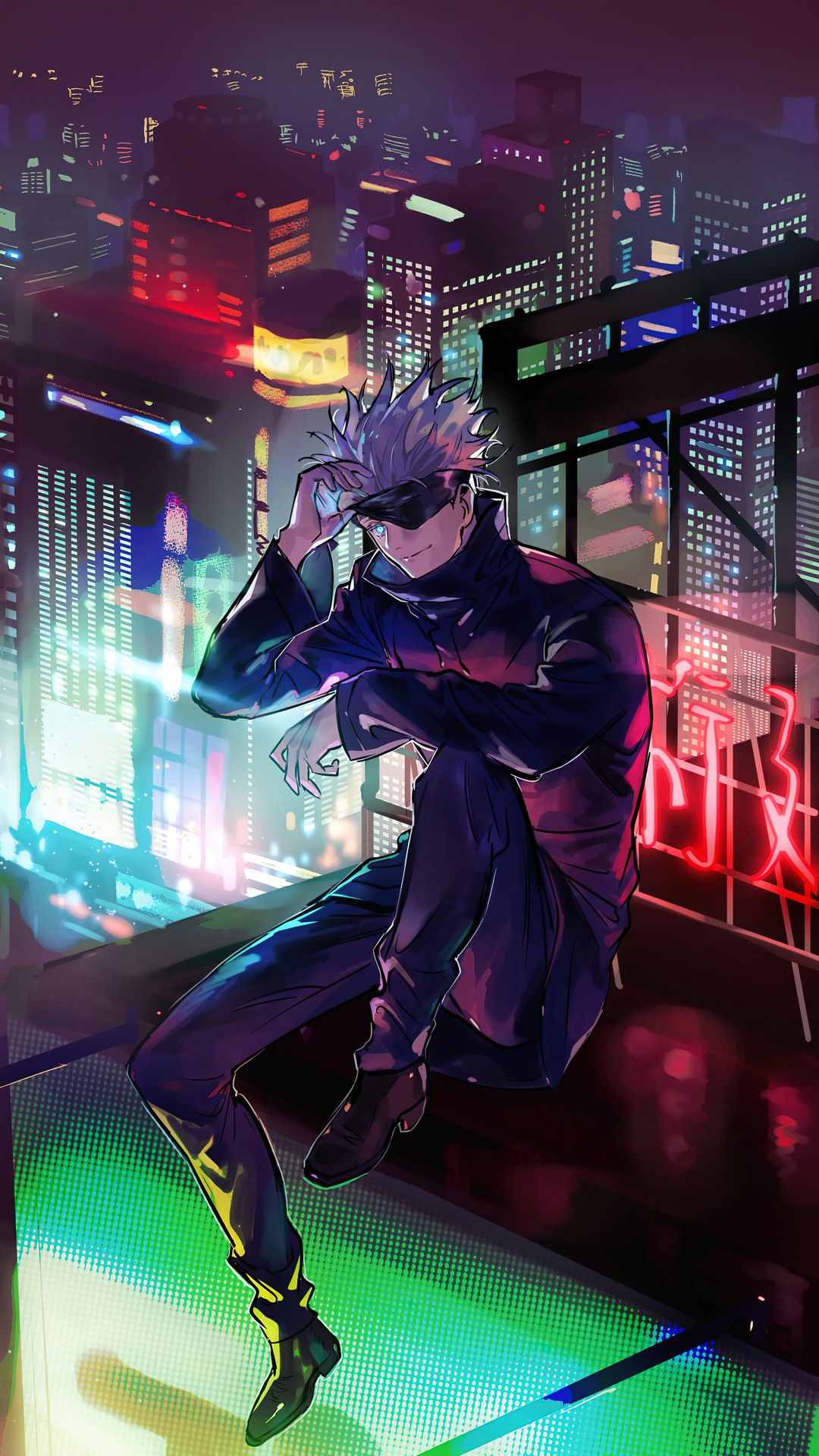 Satoru Gojo from Jujutsu Kaisen HD Phone Wallpaper