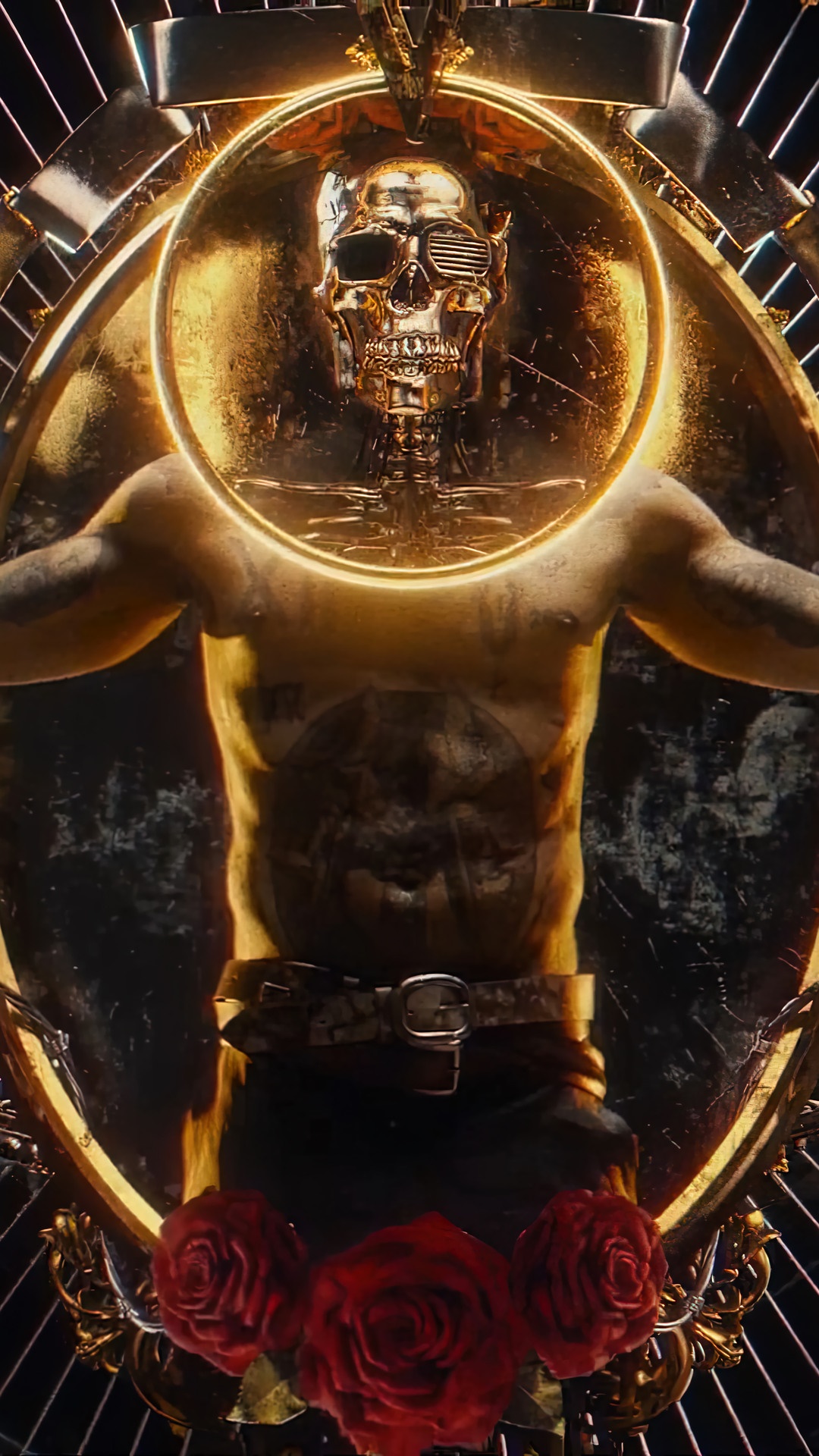 Cyberpunk 2077 Gun Skull HD Phone Wallpaper