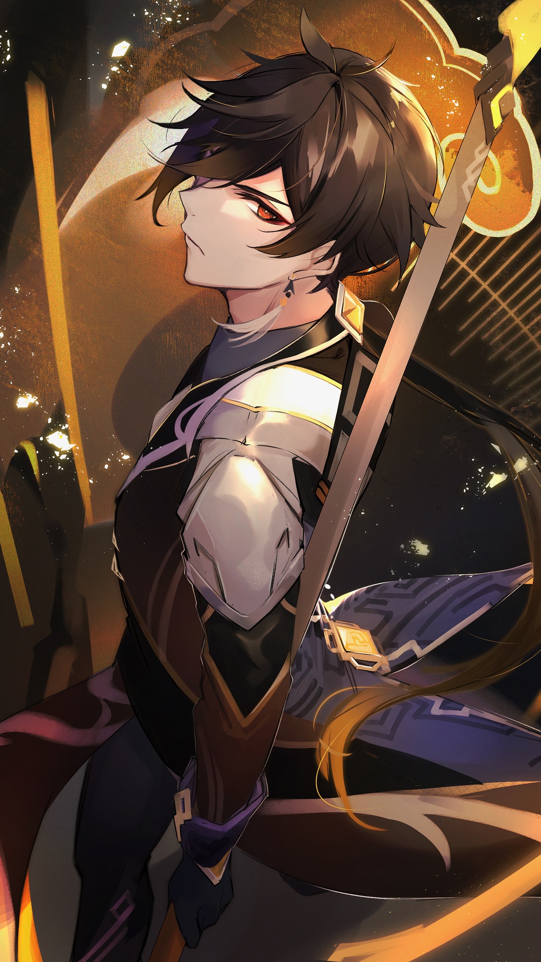 Zhongli from Genshin Impact HD Phone Wallpaper