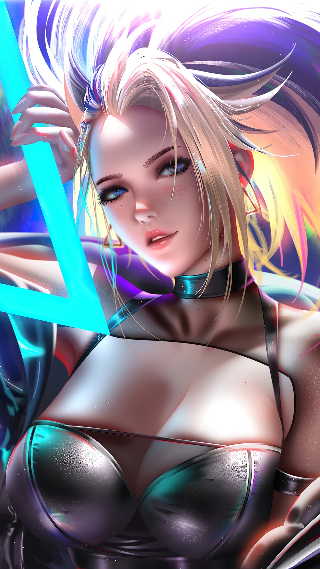 KDA Akali from League of Legends HD Phone Wallpaper