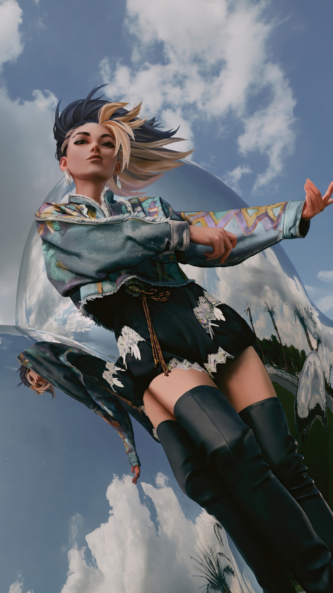 Akali from League of Legends HD Phone Wallpaper