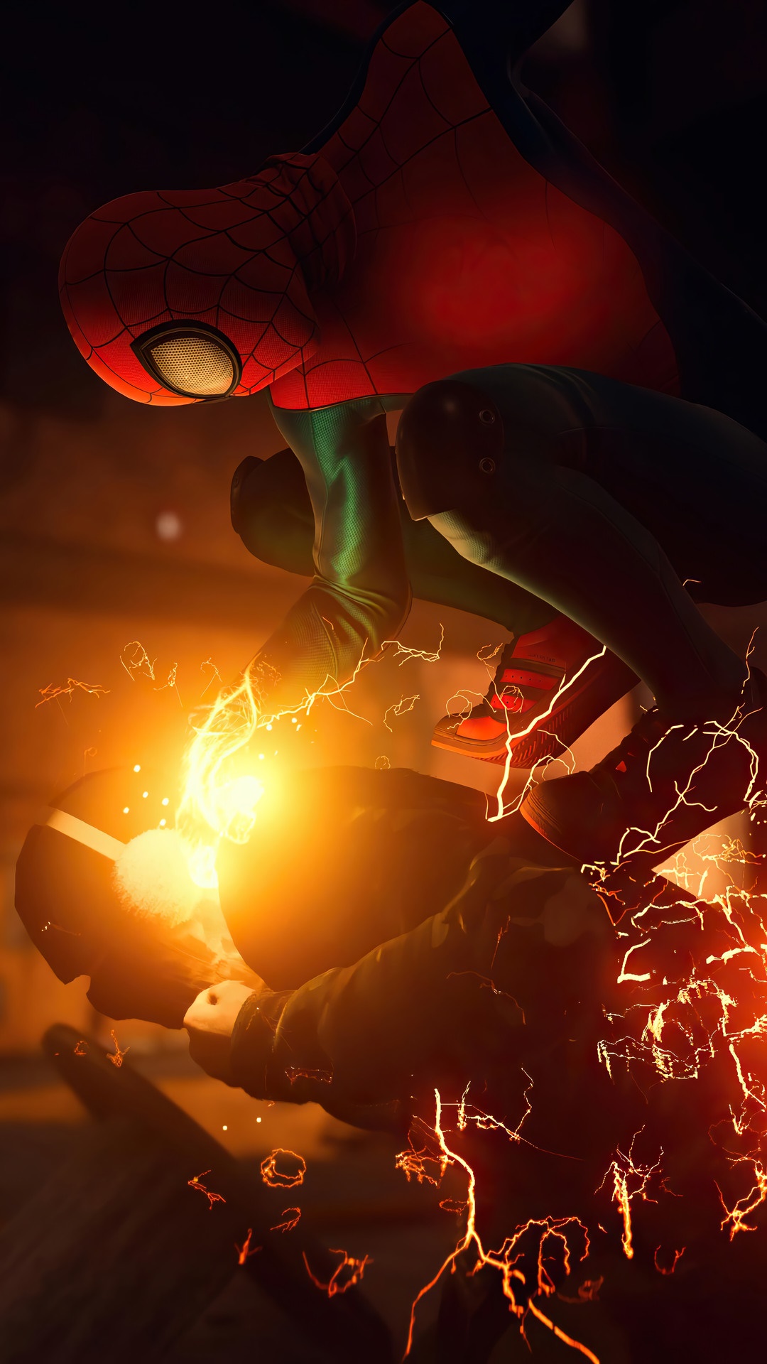 Spider-Man from Marvel's Spider-Man: Miles Morales HD Phone Wallpaper