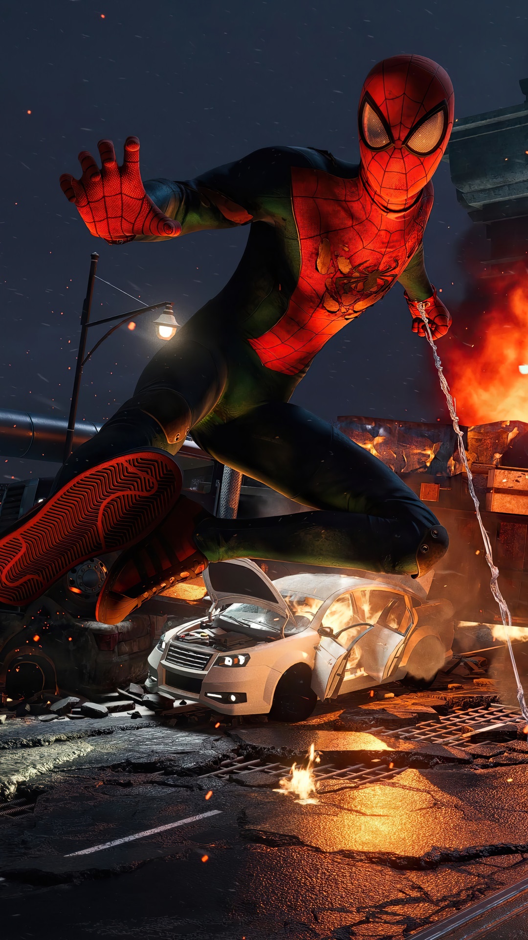 Spider-Man in Marvel's Spider-Man: Miles Morales HD Phone Wallpaper