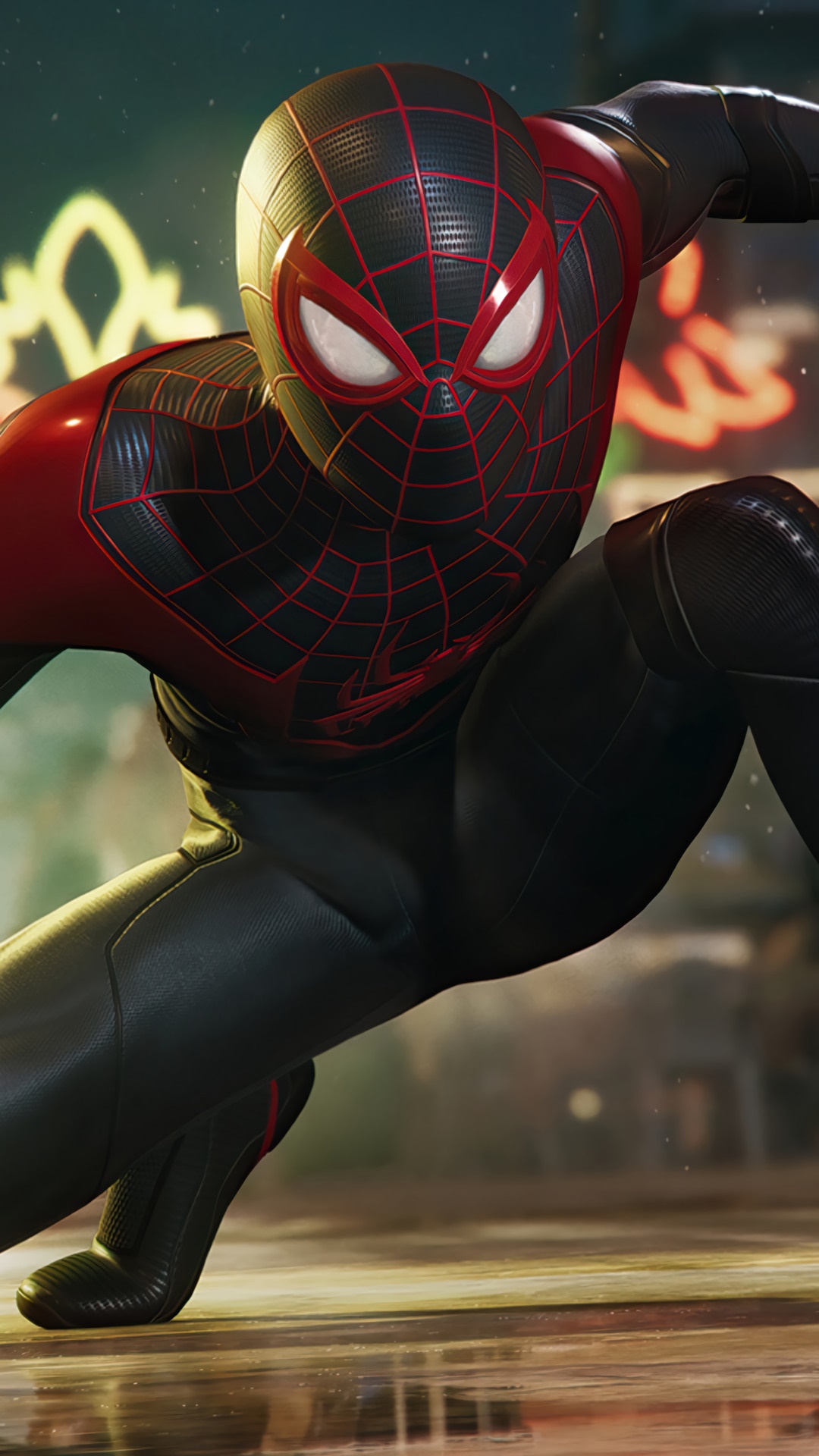 Spider-Man Miles Morales from Marvel's Spider-Man HD Phone Wallpaper