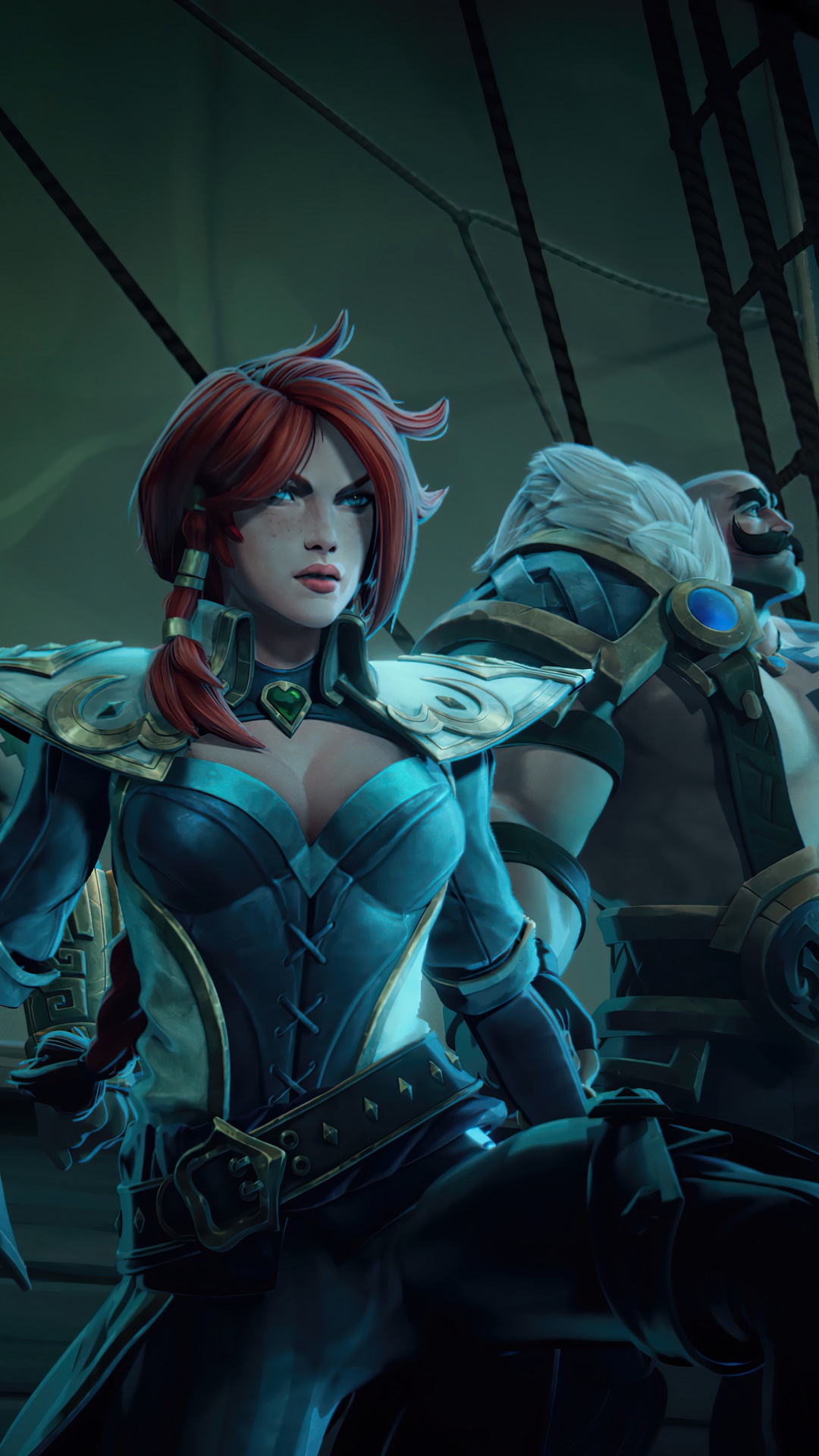 Miss Fortune and Braum from Ruined King: A League of Legends Story HD Phone Wallpaper