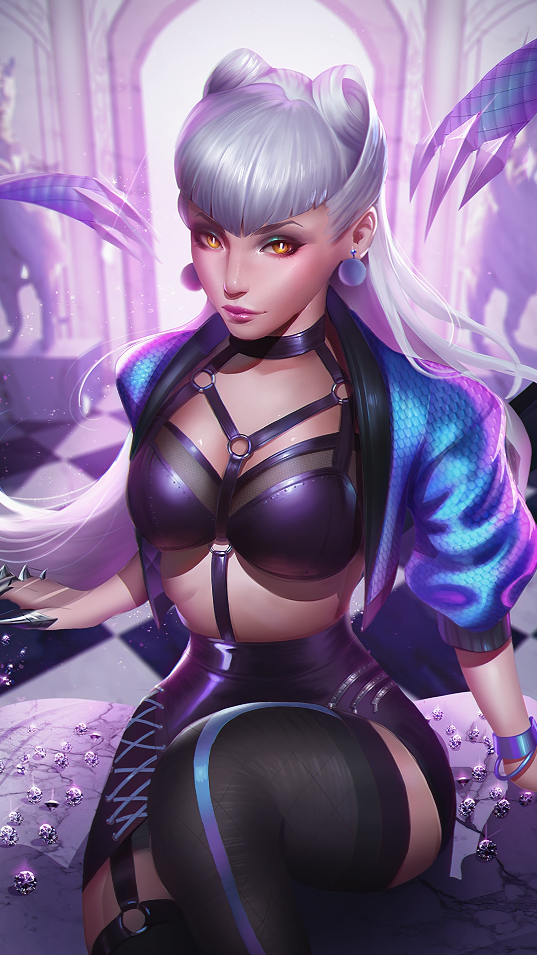 Evelynn KDA All Out Art from League of HD Phone Wallpaper