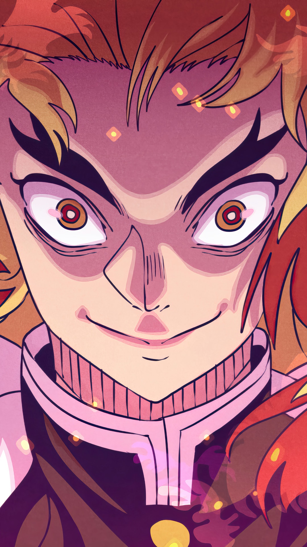 Kyojuro Rengoku from Demon Slayer Kimetsu no Yaiba HD Phone Wallpaper