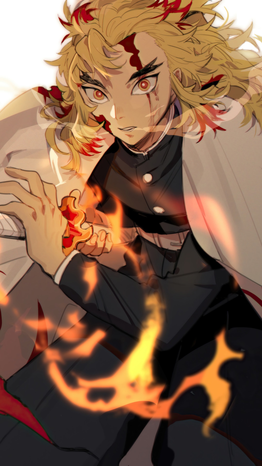 Kyojuro Rengoku from Demon Slayer HD Phone Wallpaper