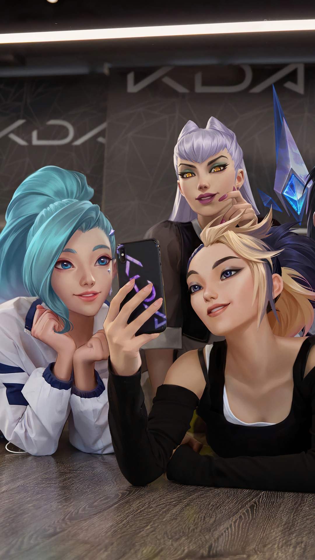 KDA members taking a selfie HD Phone Wallpaper