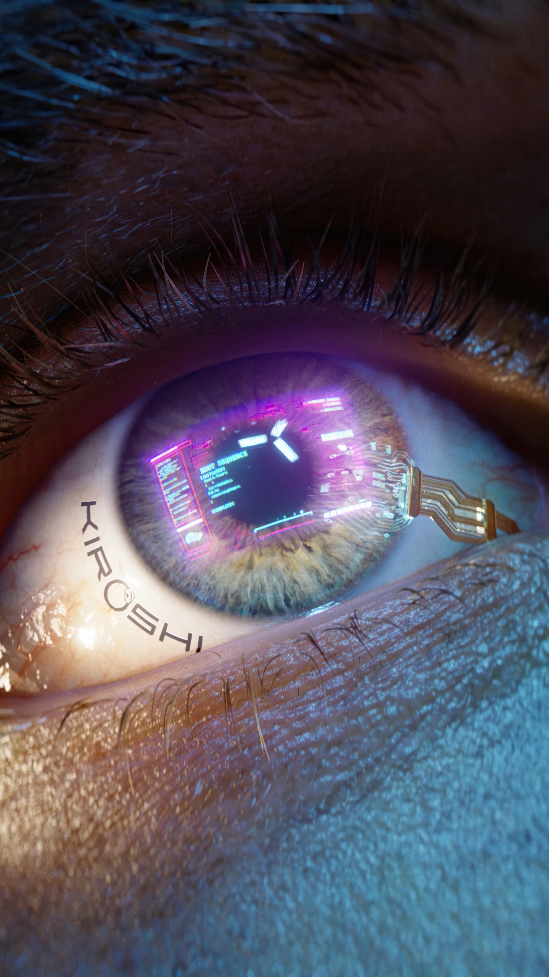 Cyberpunk 2077 Kiroshi Eye Implant HD Phone Wallpaper