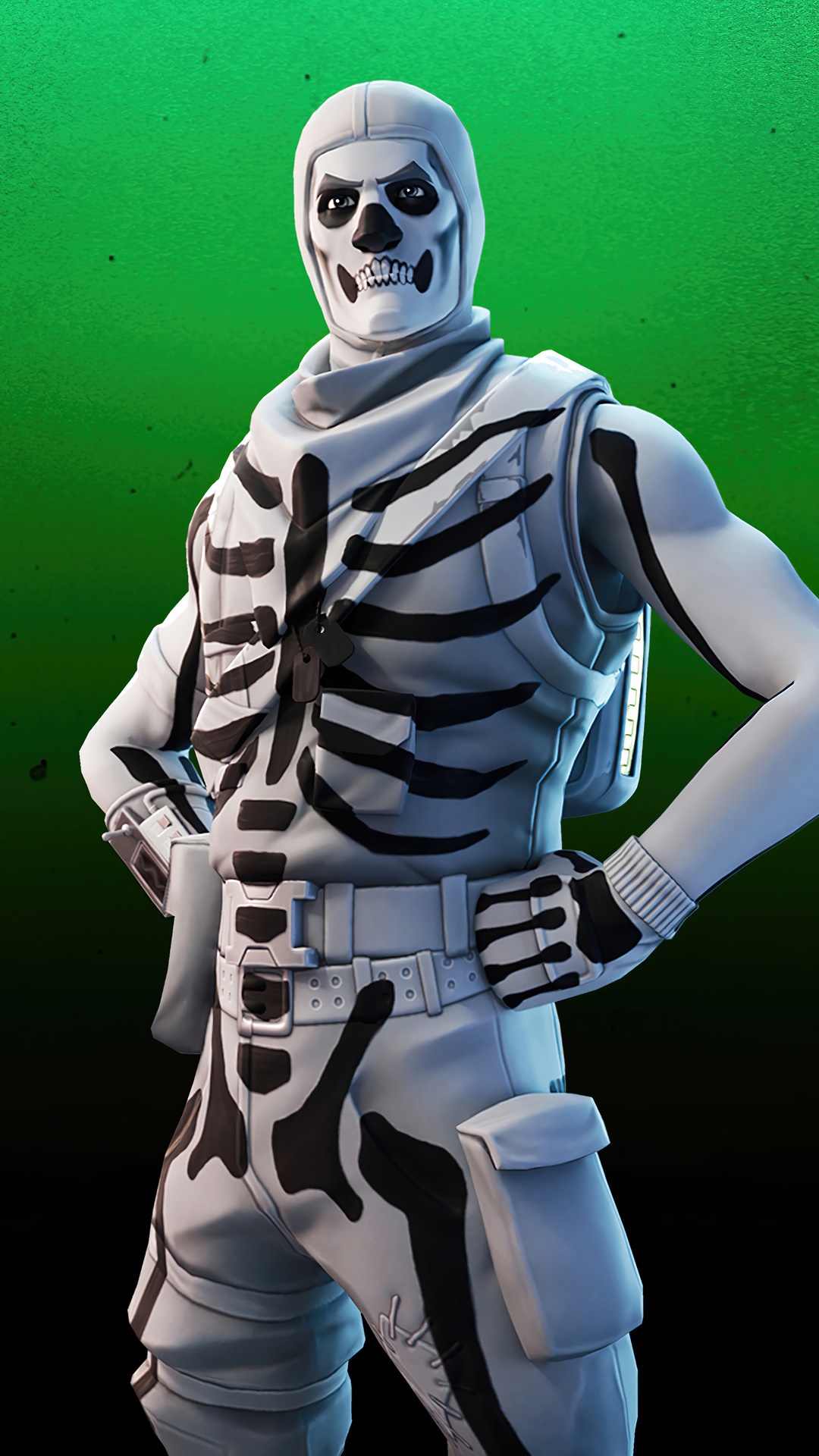 Skull Trooper from Fortnite HD Phone Wallpaper
