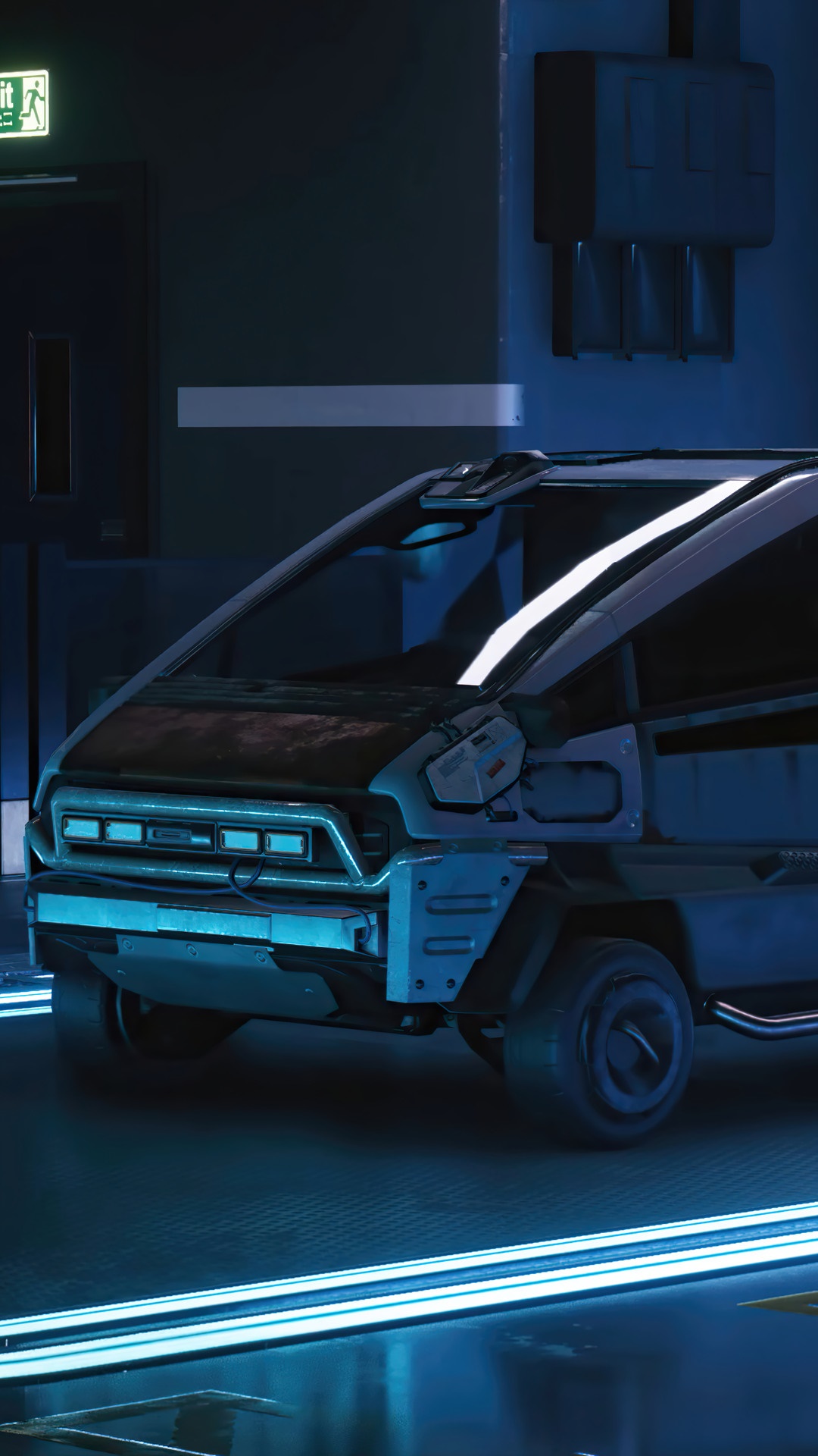 Cyberpunk 2077 futuristic vehicle HD Phone Wallpaper