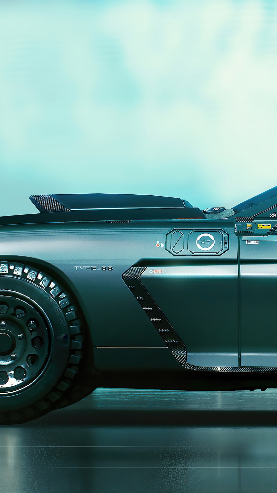 Cyberpunk 2077 Type-66 Sports Car HD Phone Wallpaper