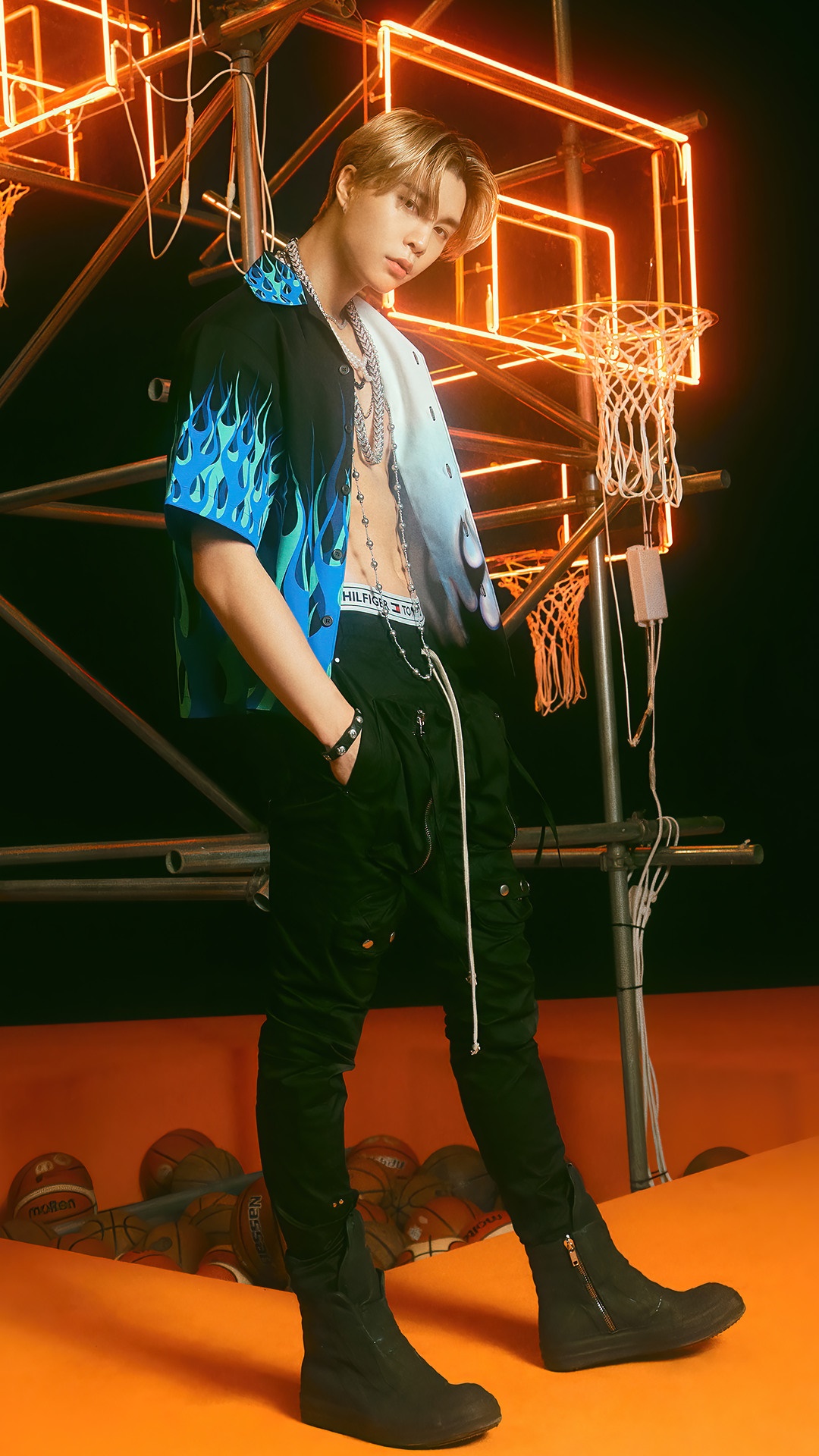 Johnny from NCT U in a basketball-themed photoshoot HD Phone Wallpaper