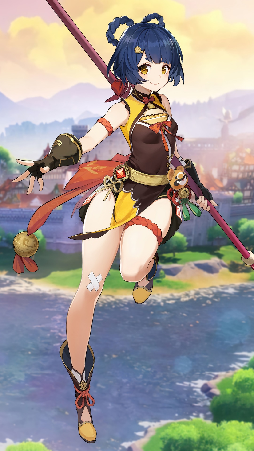 Xiangling from Genshin Impact HD Phone Wallpaper