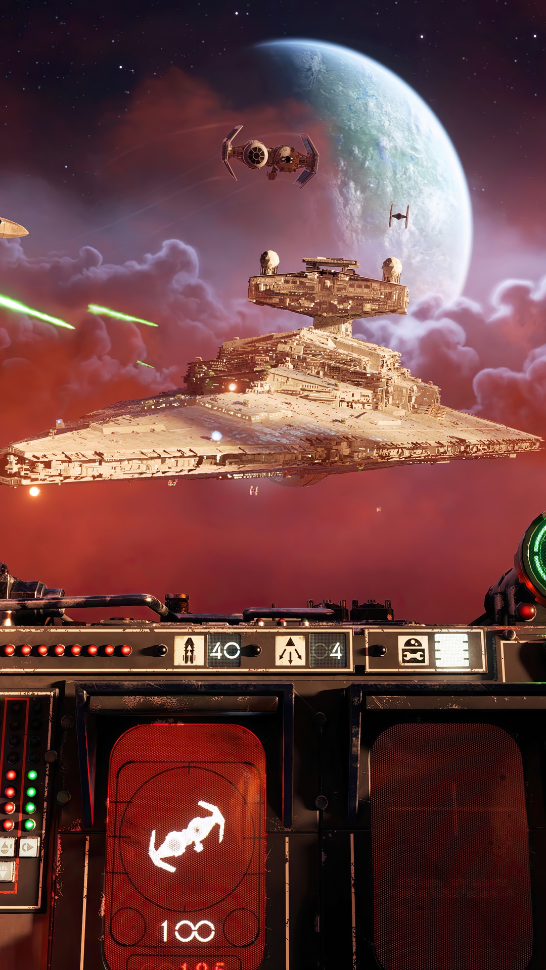 Star Wars Squadrons Imperial Star Destroyer Battle HD Phone Wallpaper