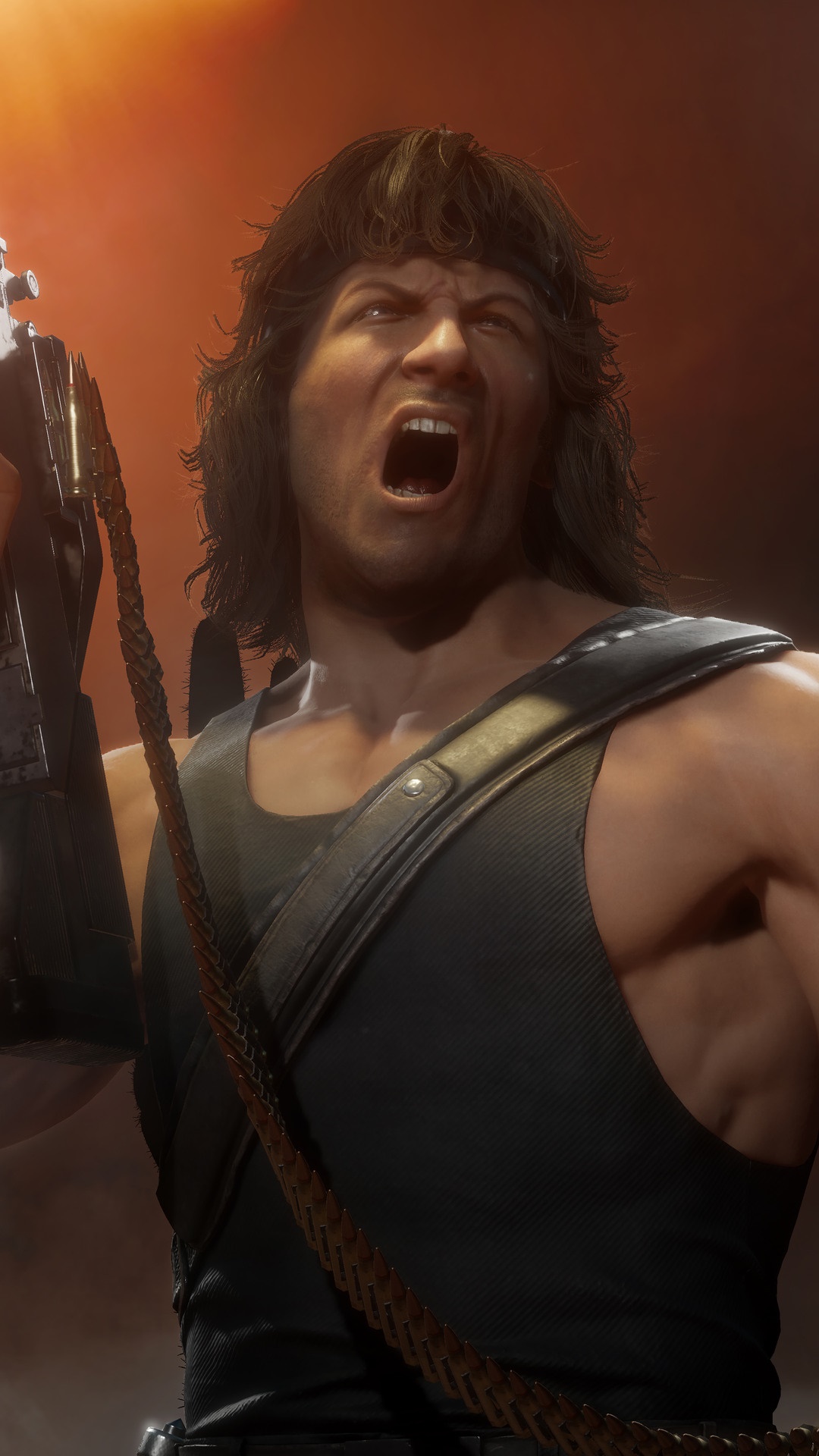 Rambo from Mortal Kombat 11 HD Phone Wallpaper