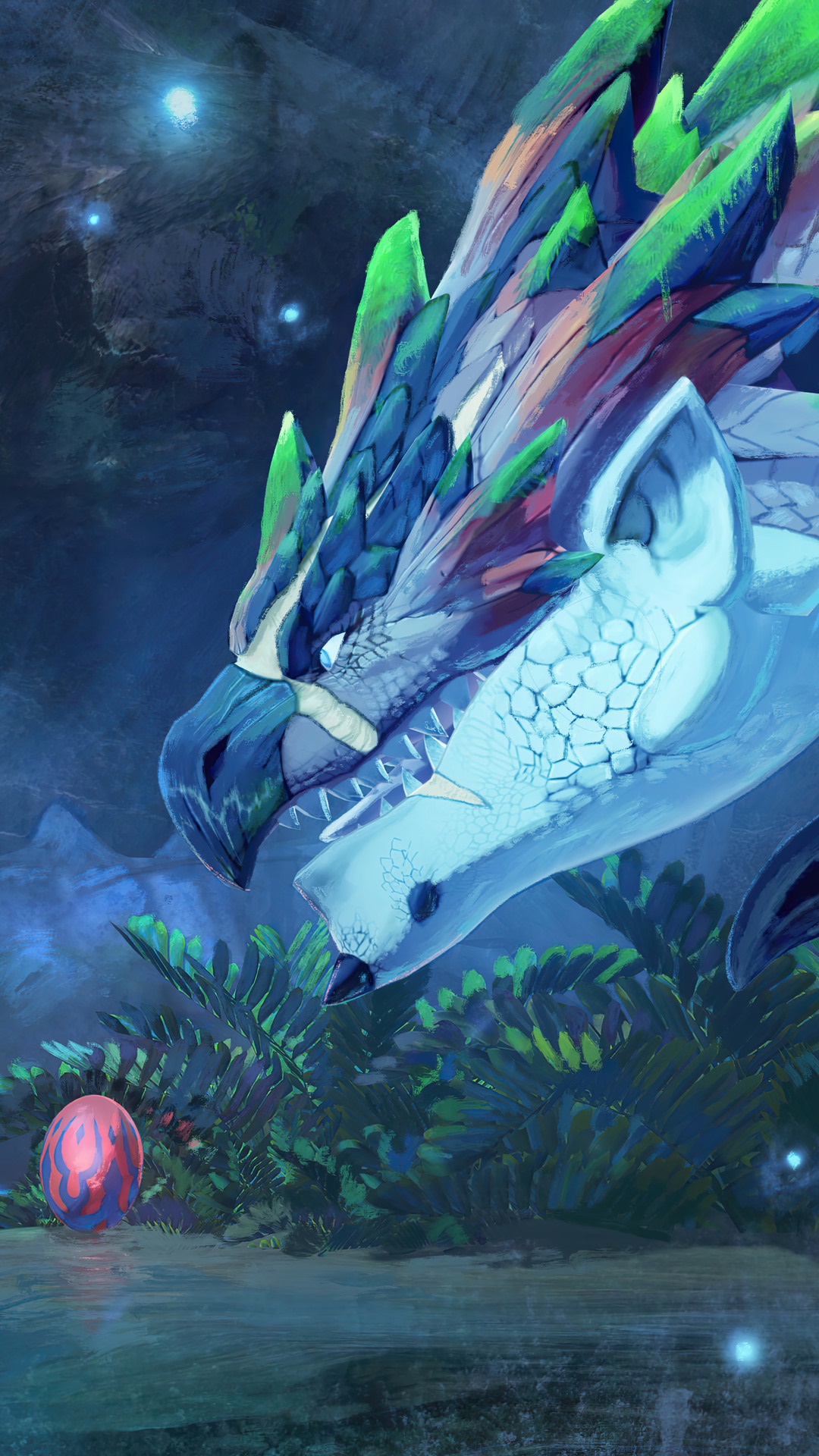 Monster Hunter Stories 2: Wings of Ruin Dragon and Egg HD Phone Wallpaper