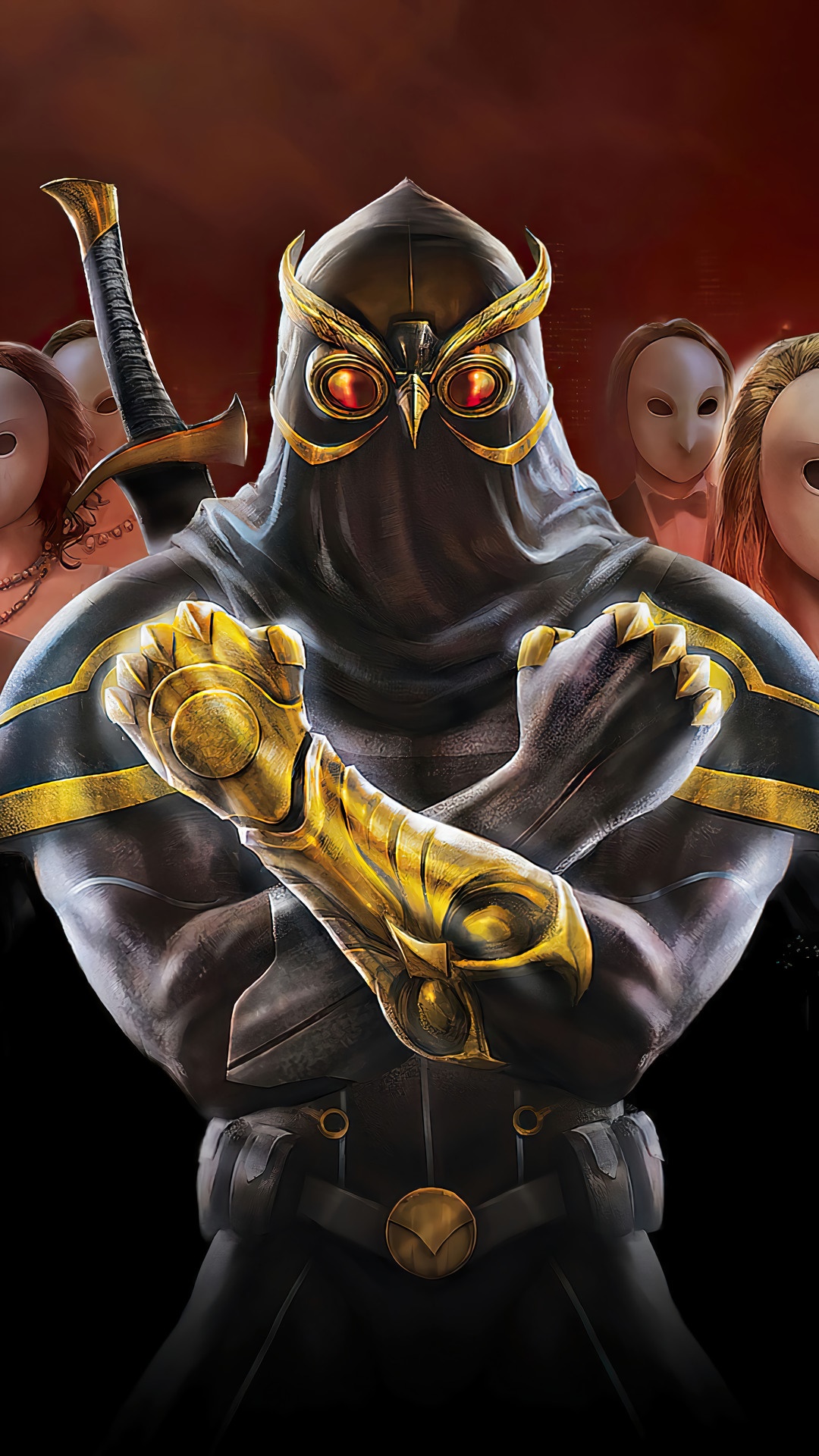 Court of Owls member from DC Comics HD Phone Wallpaper