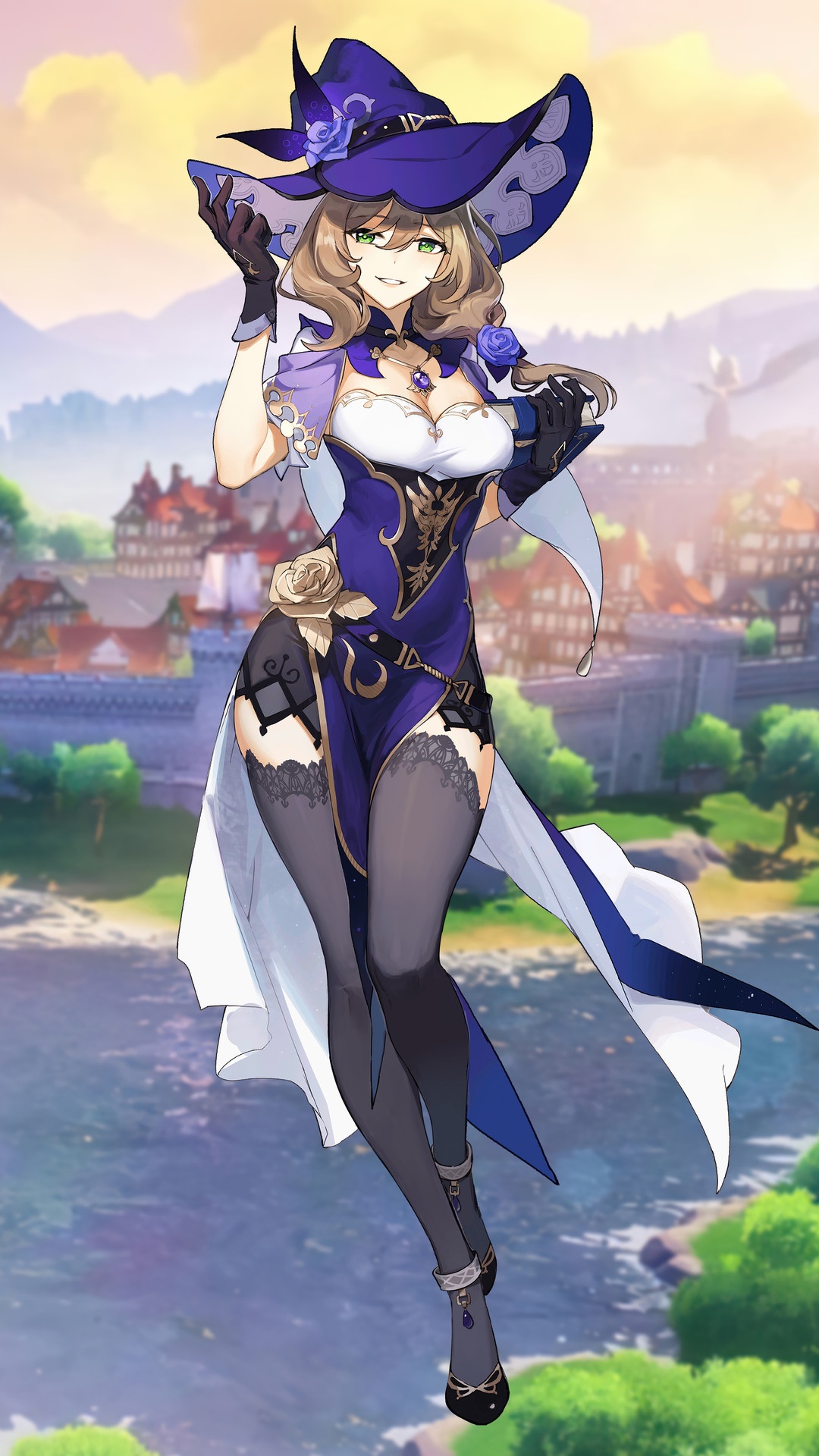 Lisa from Genshin Impact HD Phone Wallpaper