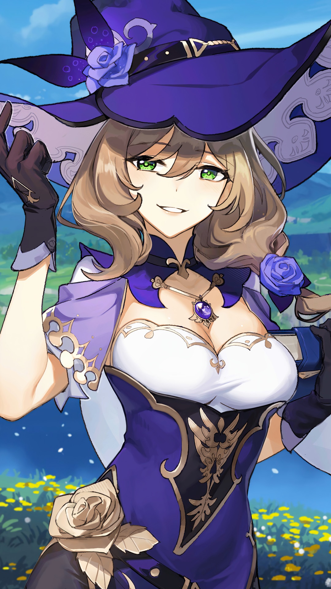 Lisa from Genshin Impact HD Phone Wallpaper
