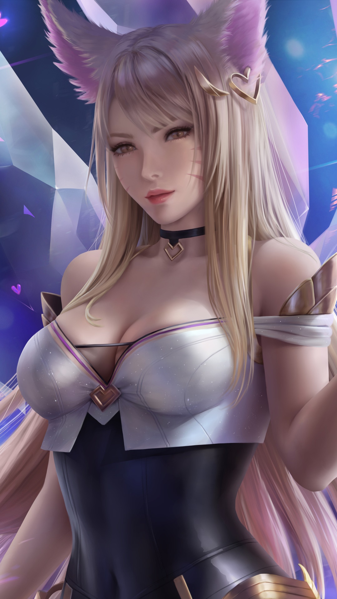Ahri from KDA League of Legends Artwork HD Phone Wallpaper