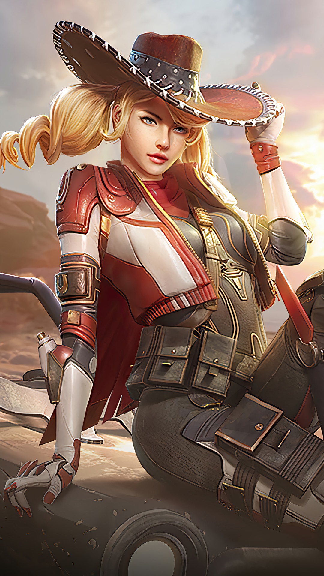 Cowgirl character from PUBG Mobile HD Phone Wallpaper