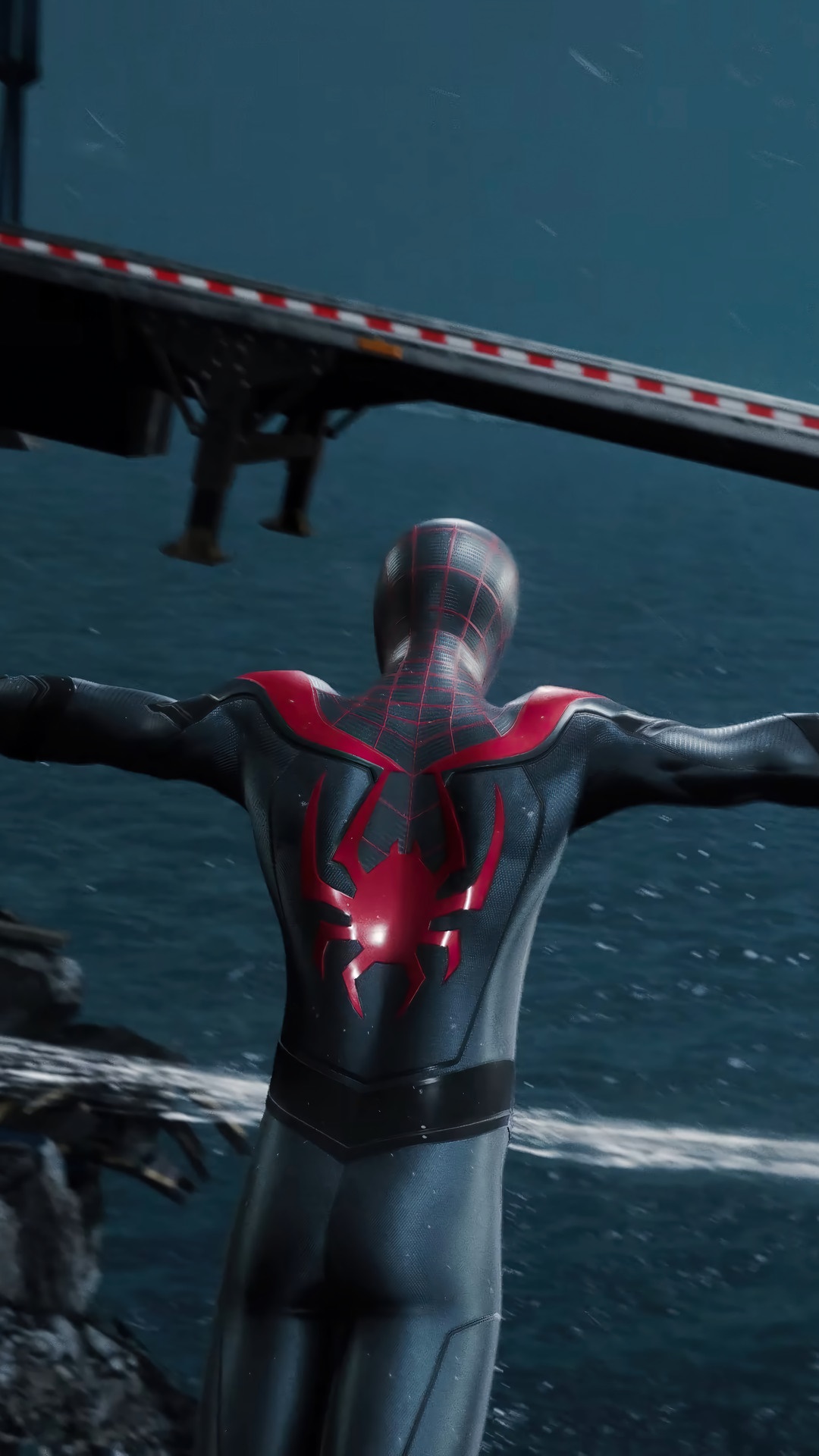 Miles Morales from Marvel's Spider-Man in a video game HD Phone Wallpaper