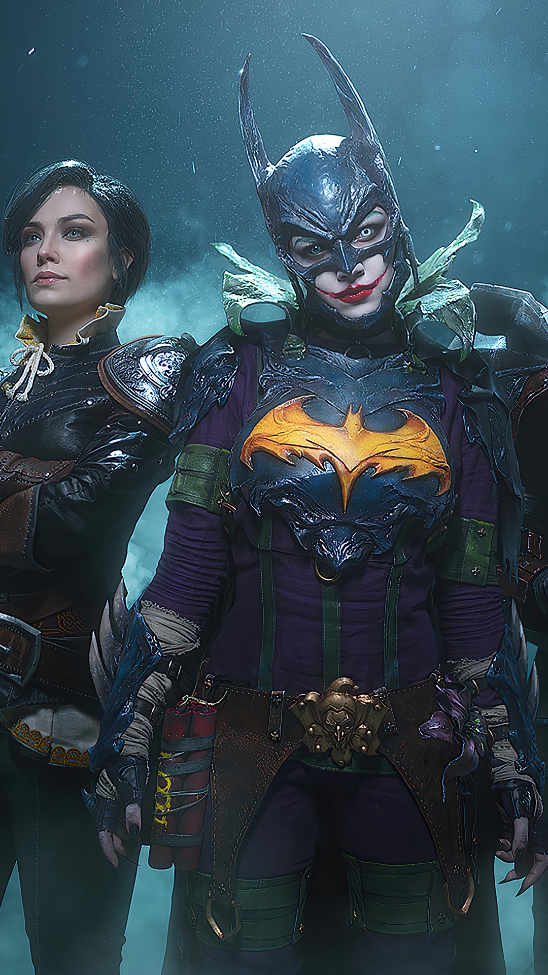 Joker Batman and companion from DC Comics HD Phone Wallpaper
