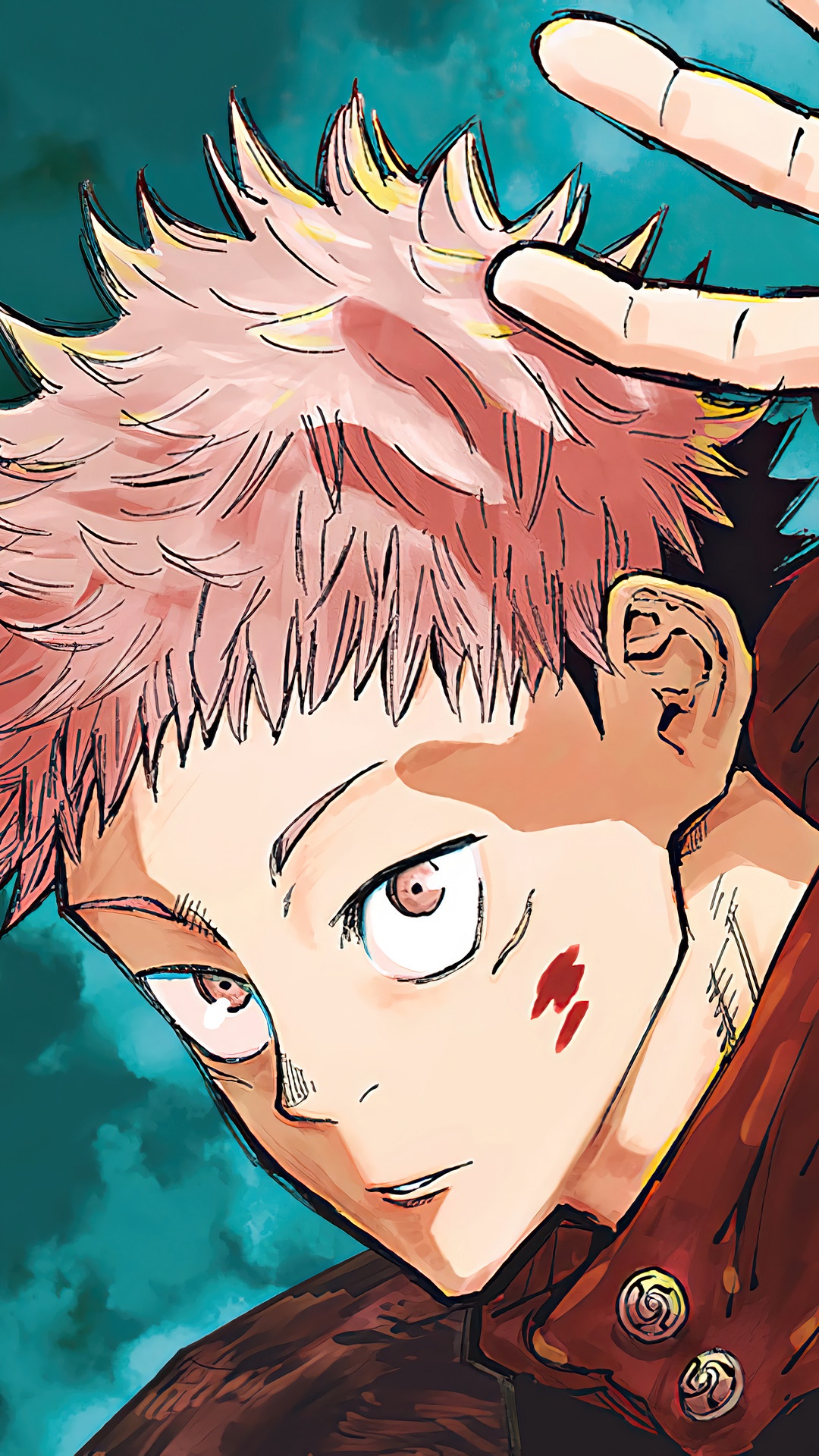 Yuji Itadori from Jujutsu Kaisen HD Phone Wallpaper