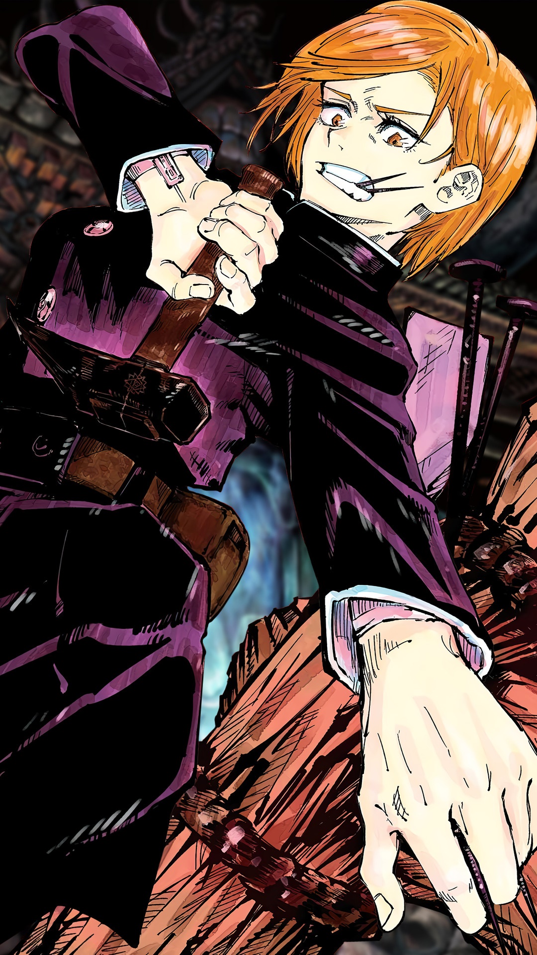 Nobara Kugisaki from Jujutsu Kaisen HD Phone Wallpaper