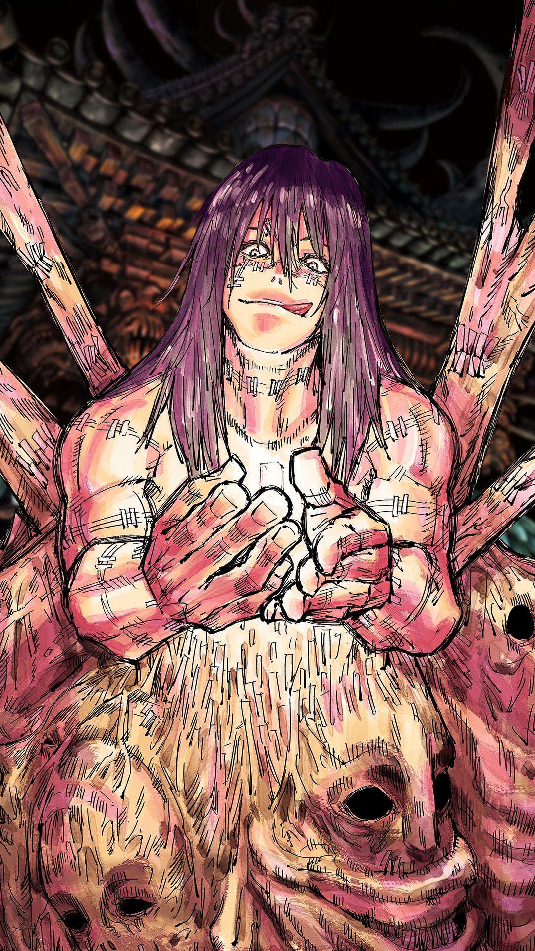 Mahito from Jujutsu Kaisen HD Phone Wallpaper