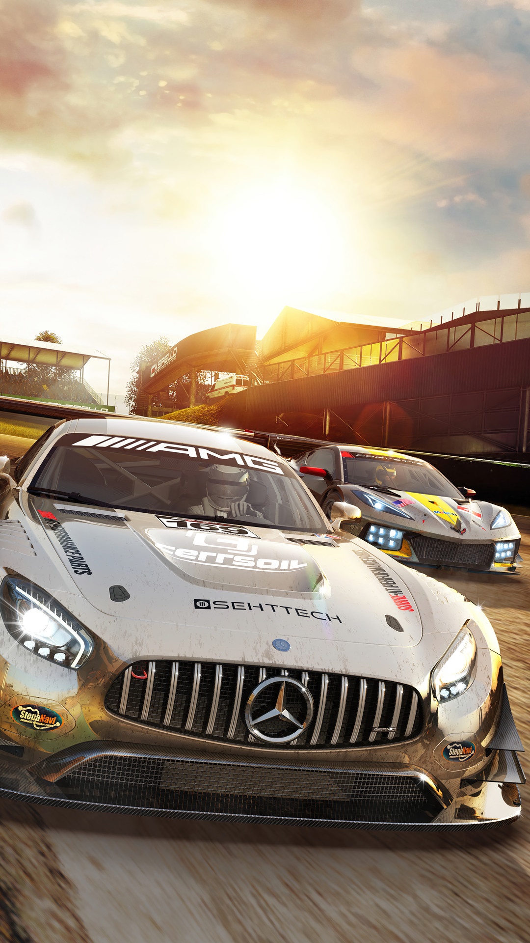 Project CARS 3 Mercedes-AMG GT3 Race Cars HD Phone Wallpaper