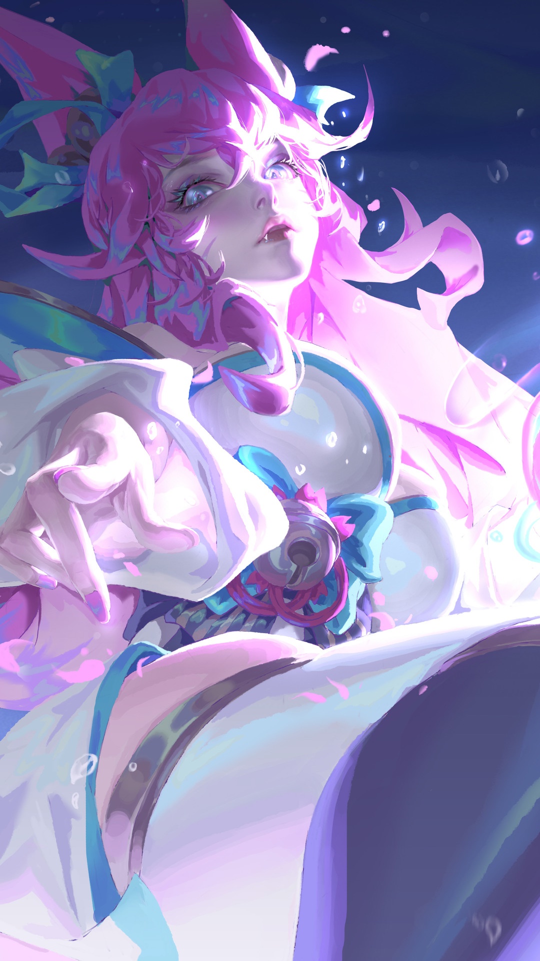 Spirit Blossom Ahri from League of Legends HD Phone Wallpaper