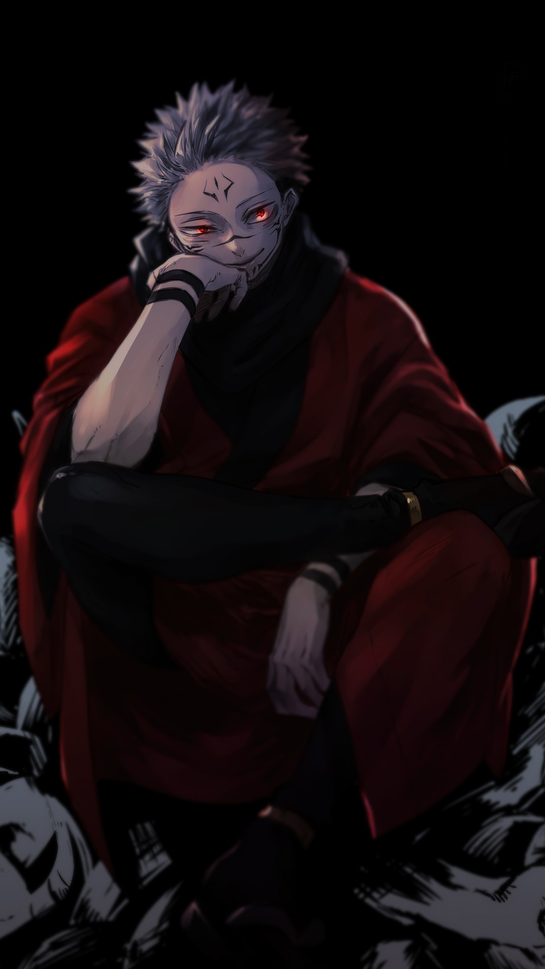 Sukuna from Jujutsu Kaisen HD Phone Wallpaper