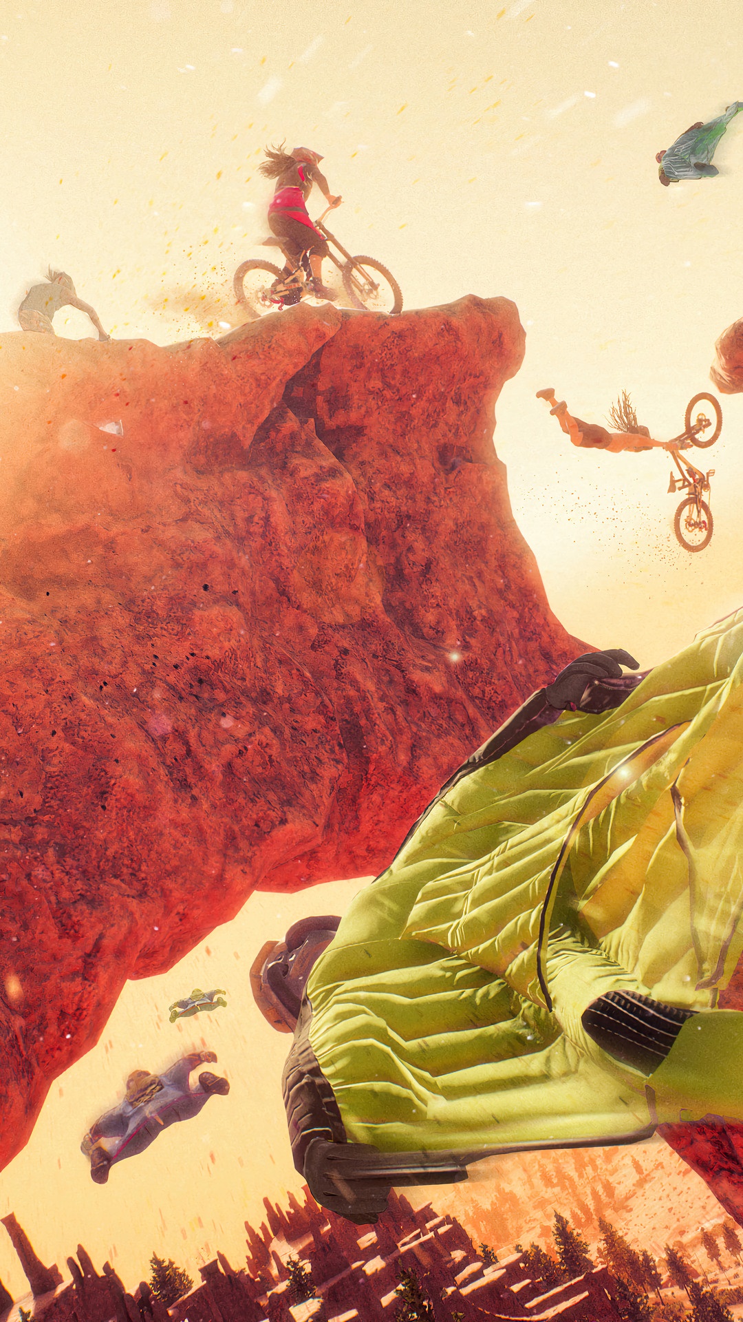 Riders Republic Wingsuit and Bike Extreme Sports HD Phone Wallpaper