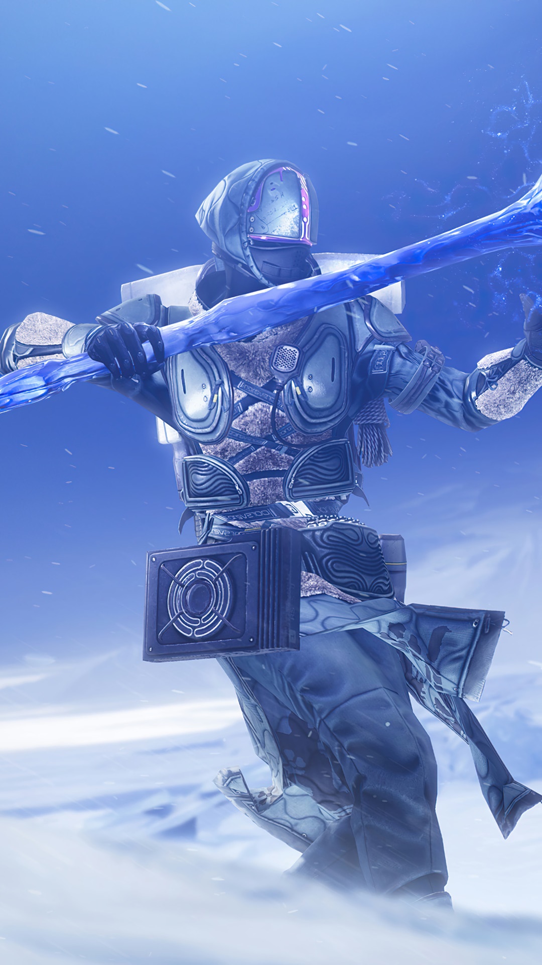 Warlock with ice staff in Destiny 2 HD Phone Wallpaper
