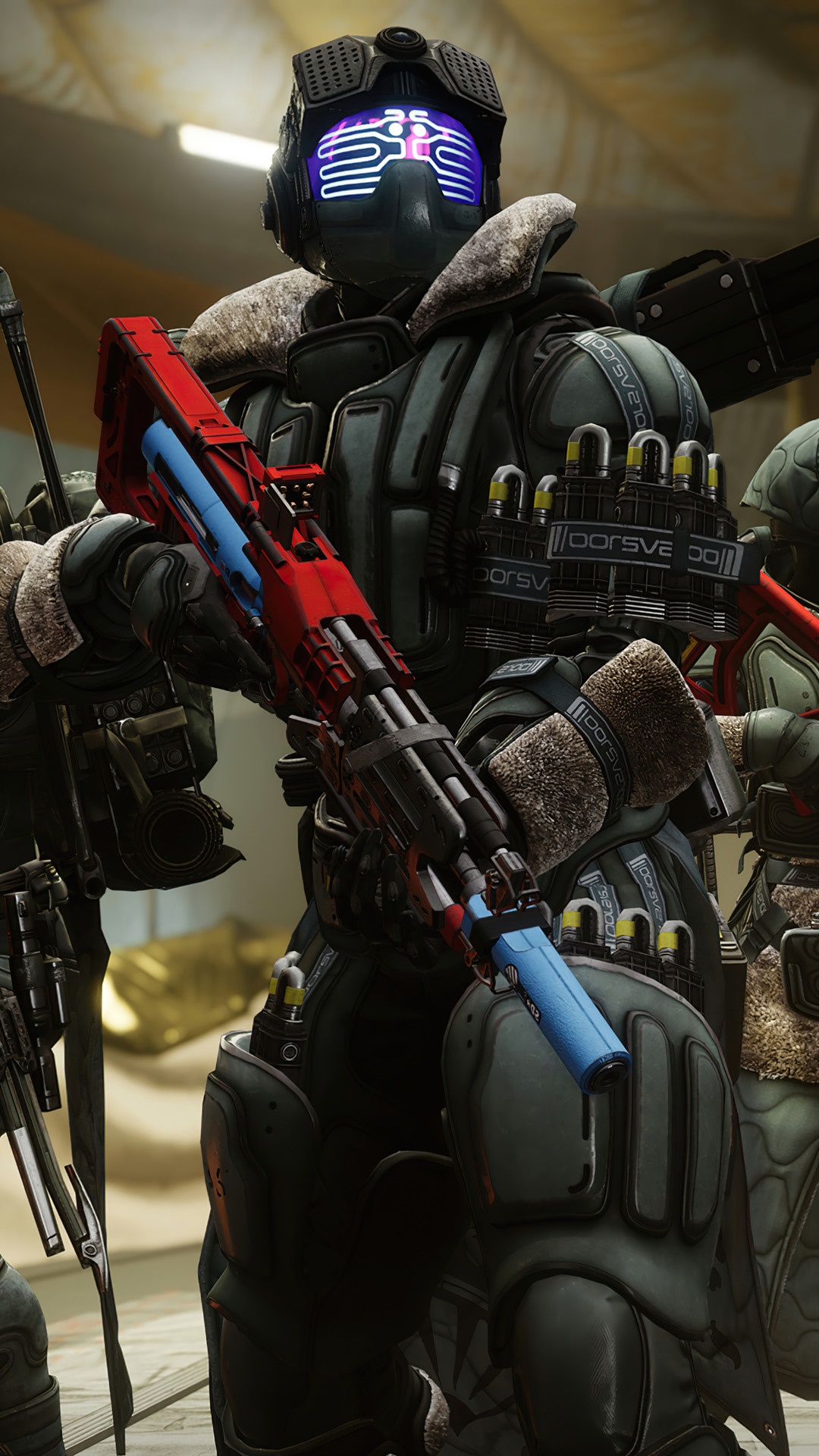 Destiny 2 Guardian with a rifle HD Phone Wallpaper
