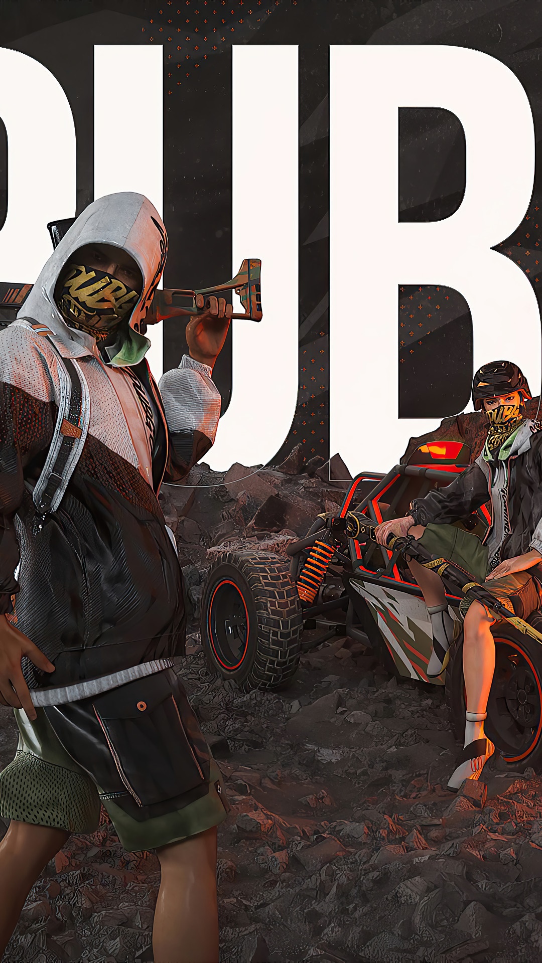 PUBG characters with a buggy HD Phone Wallpaper