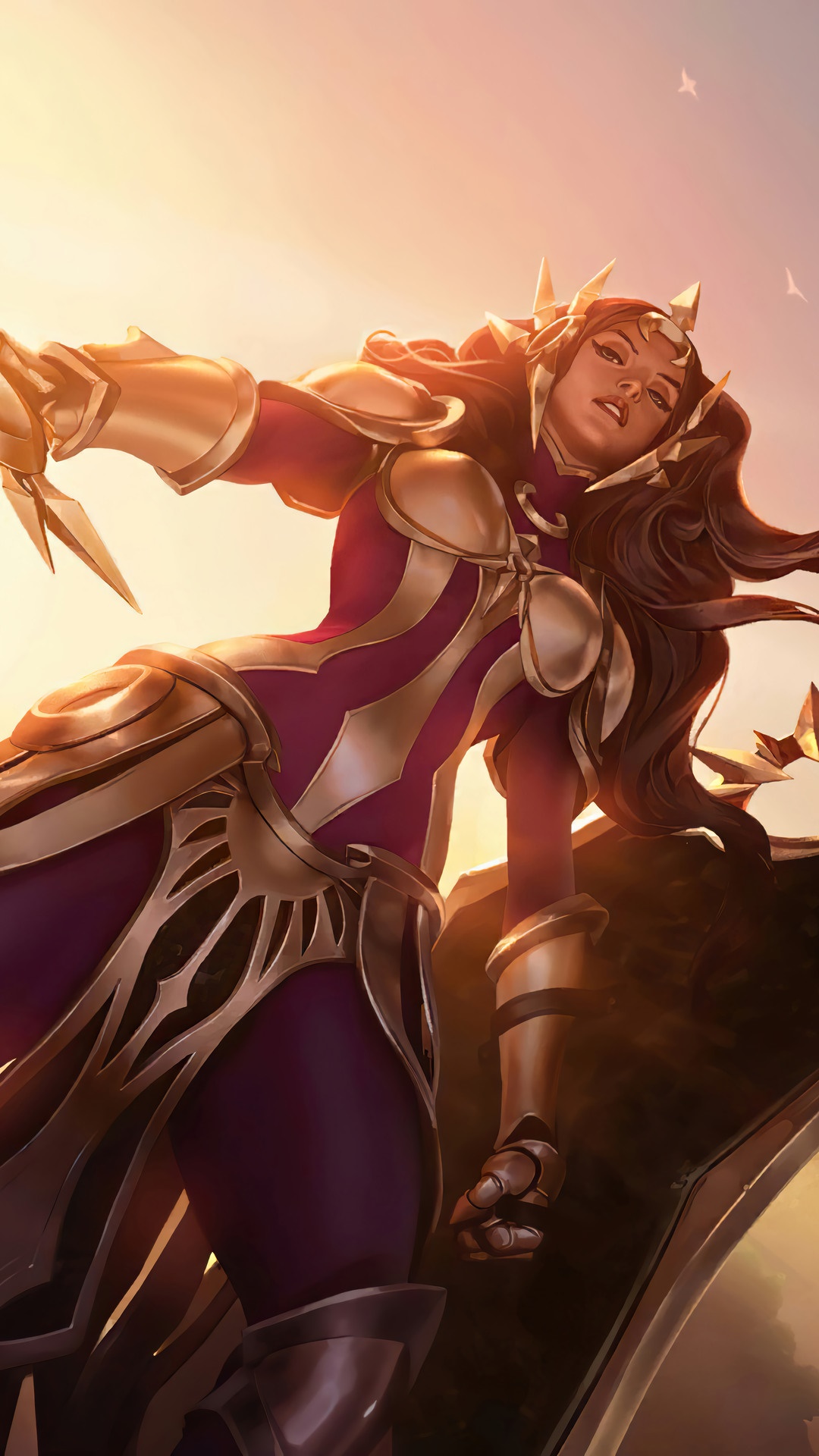 Leona from League of Legends HD Phone Wallpaper