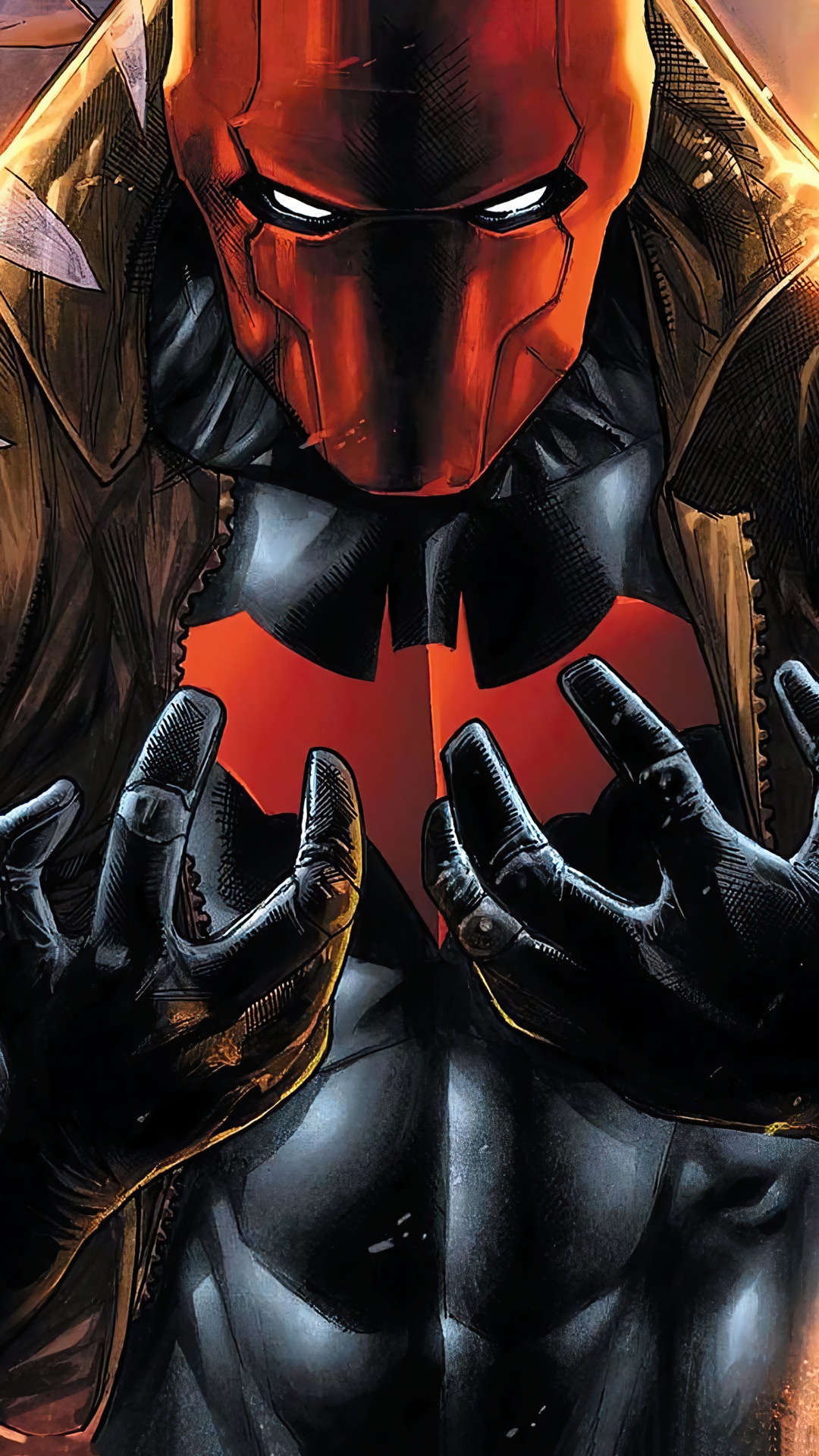 Red Hood from DC Comics HD Phone Wallpaper