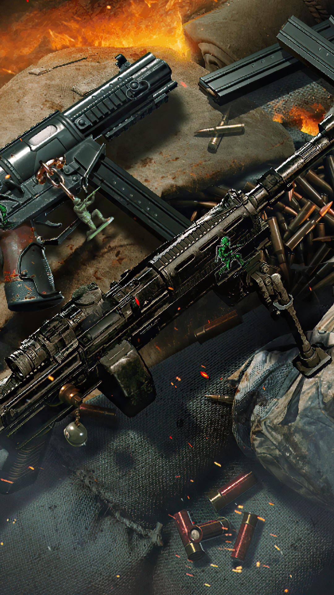Call of Duty Mobile weapons and ammunition HD Phone Wallpaper