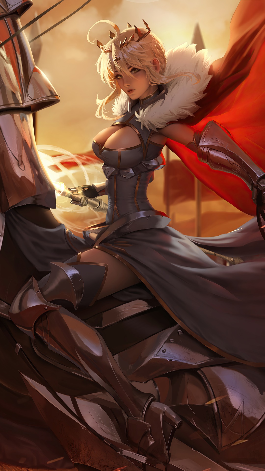 Saber from Fate/Grand Order HD Phone Wallpaper