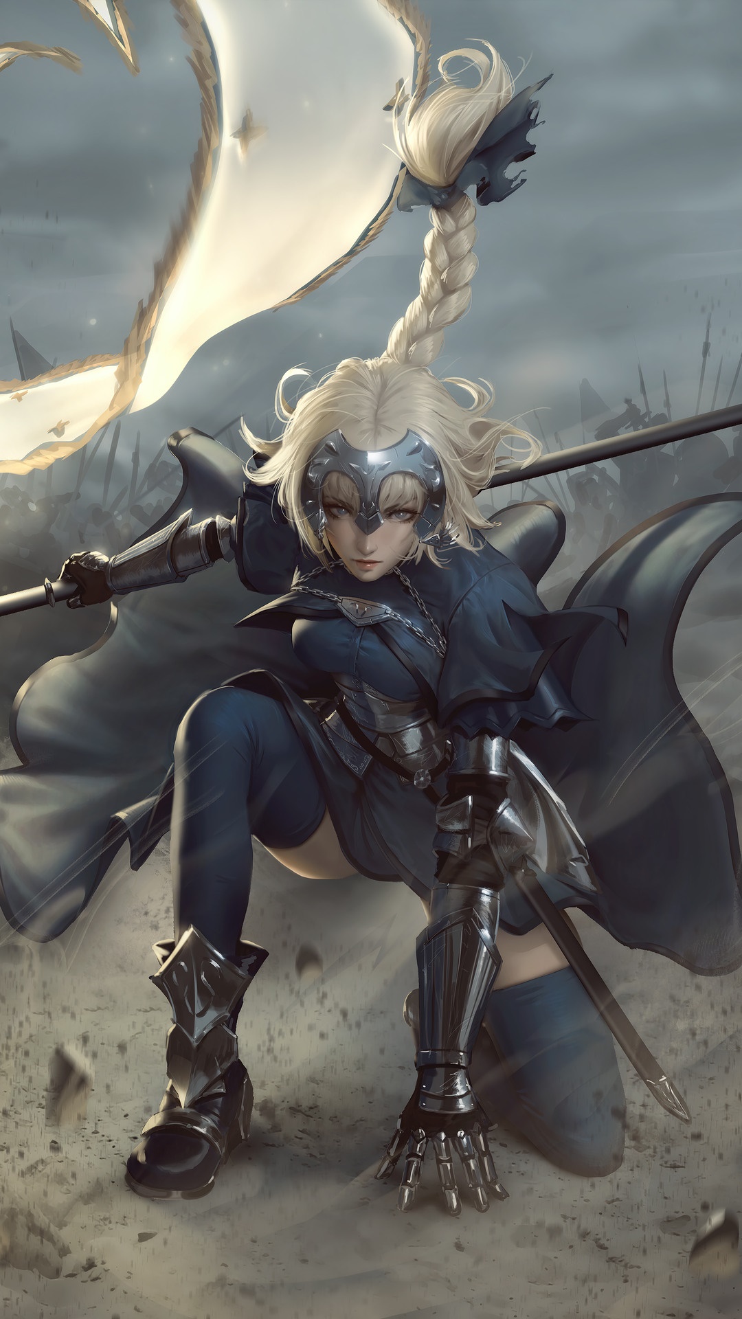 Jeanne d'Arc from Fate/Grand Order HD Phone Wallpaper