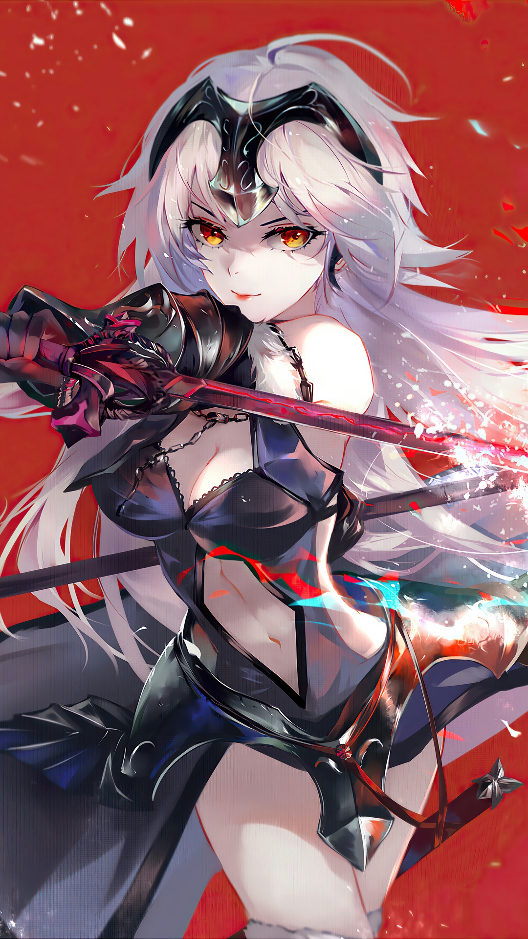 Jeanne d'Arc Alter from Fate/Grand Order HD Phone Wallpaper
