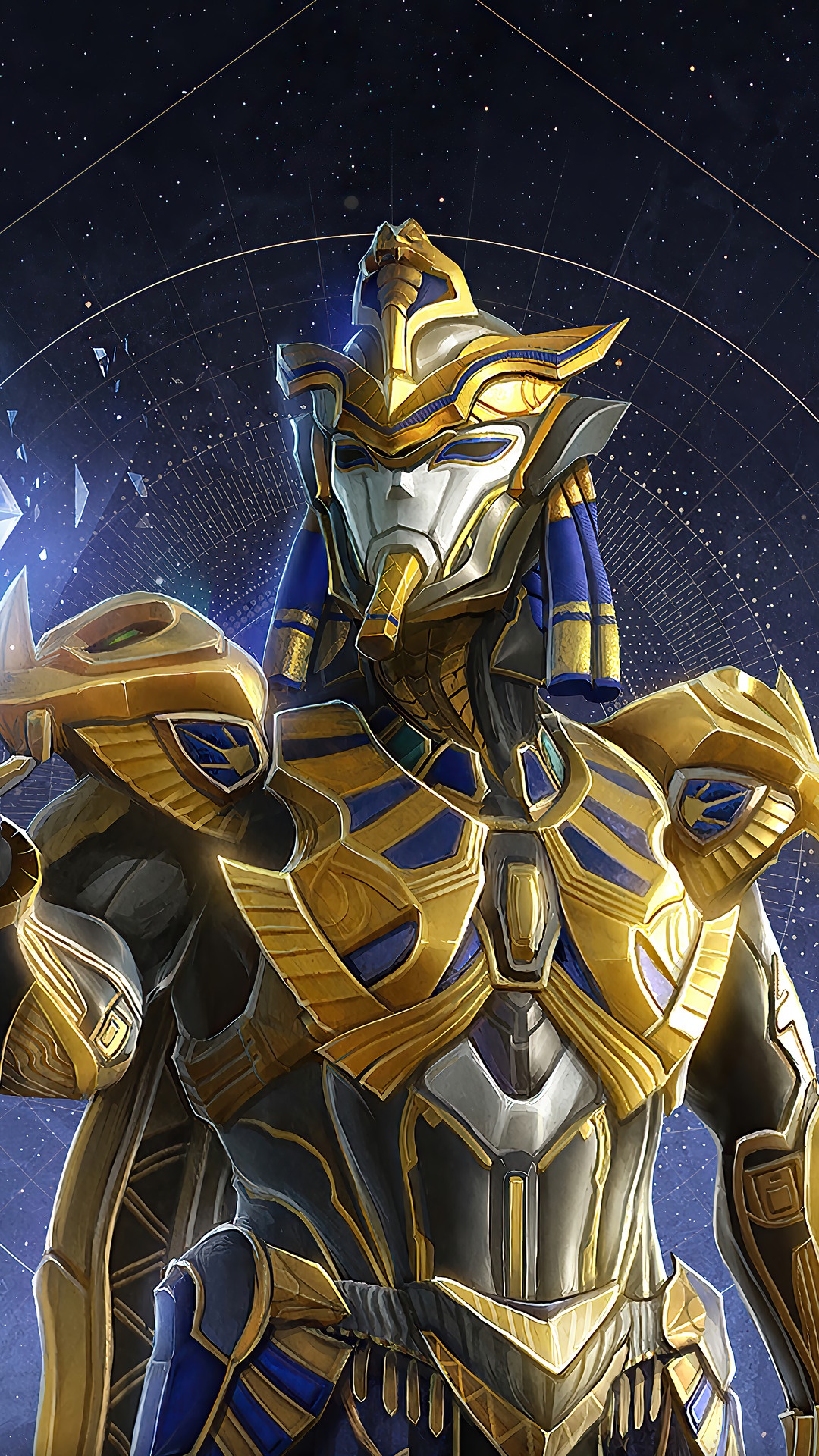 Character in Egyptian-inspired armor from PUBG Mobile HD Phone Wallpaper